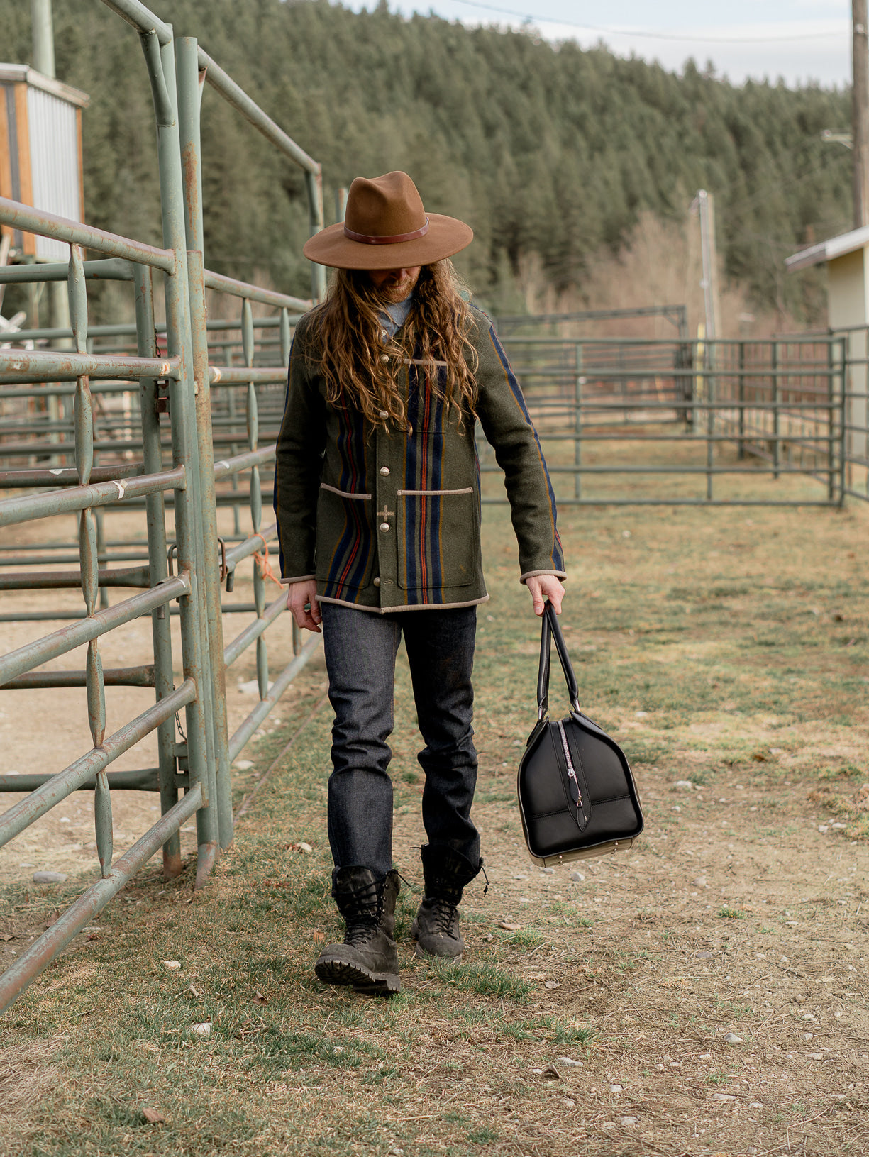 Campfire Coat Santa Fe Trail Pendleton® Gray