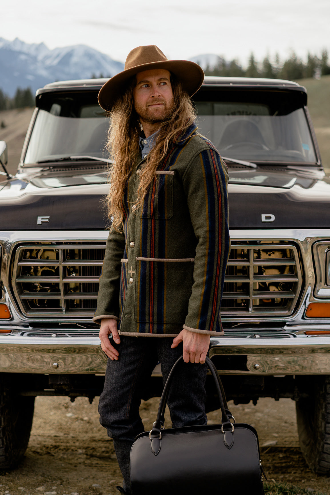 Campfire Coat Santa Fe Trail Pendleton® Gray