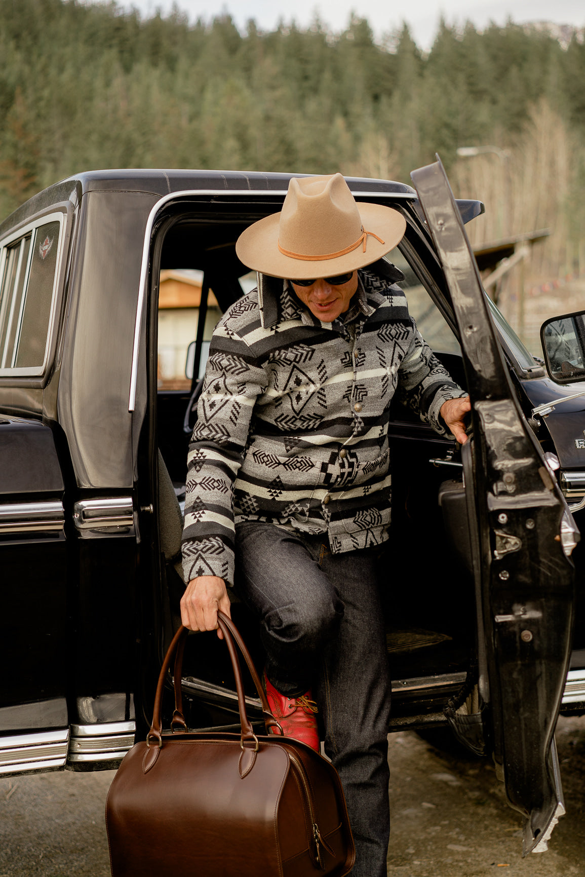 Campfire Coat Pendleton® Gray, White & Black