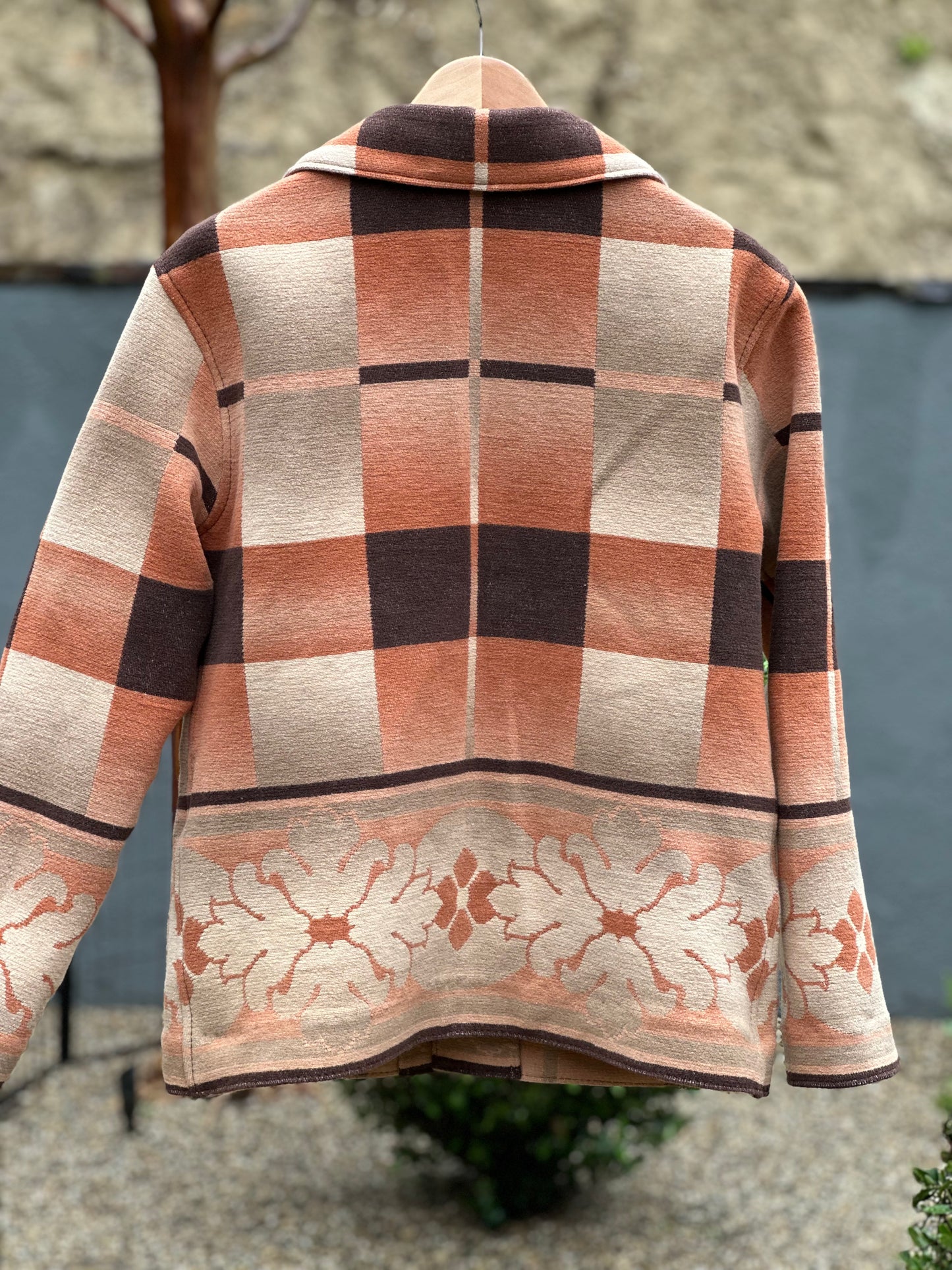 1940's Beacon Campfire Coat Orange-Tan-Brown Ombre