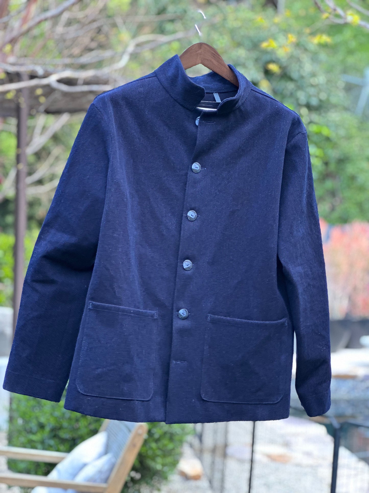 Japanese Kendo Indigo Cotton Campfire Coat Medium