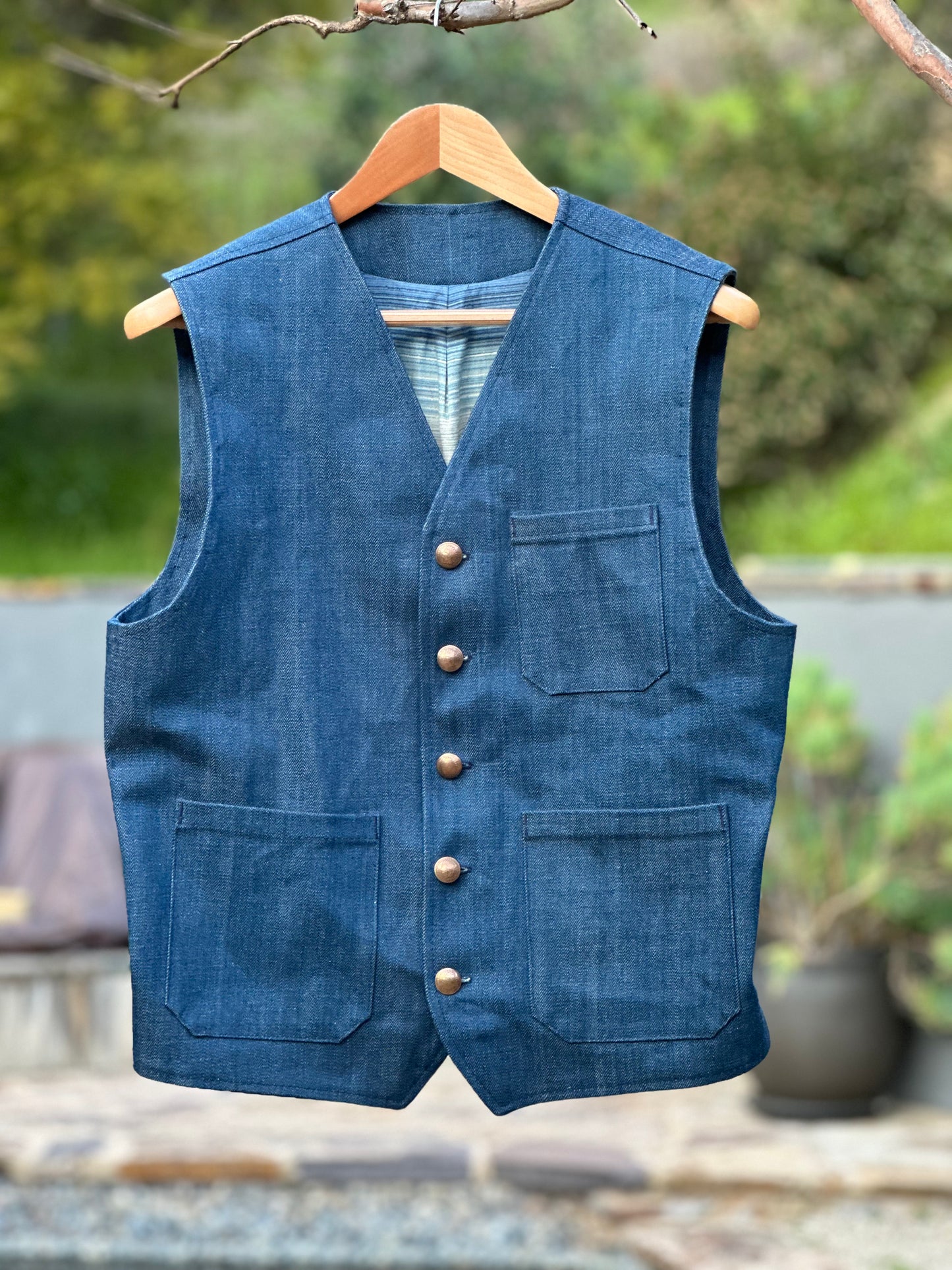 Italian Denim Japanese Cotton Vest