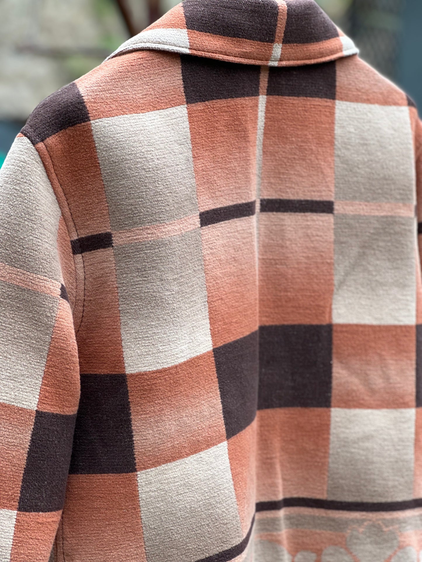 1940's Beacon Campfire Coat Orange-Tan-Brown Ombre