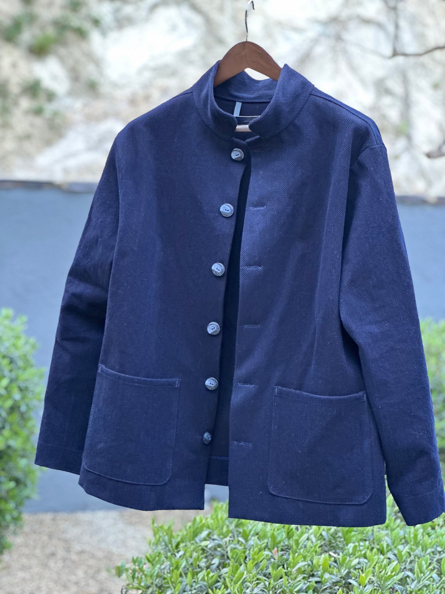 Japanese Kendo Indigo Cotton Campfire Coat Medium