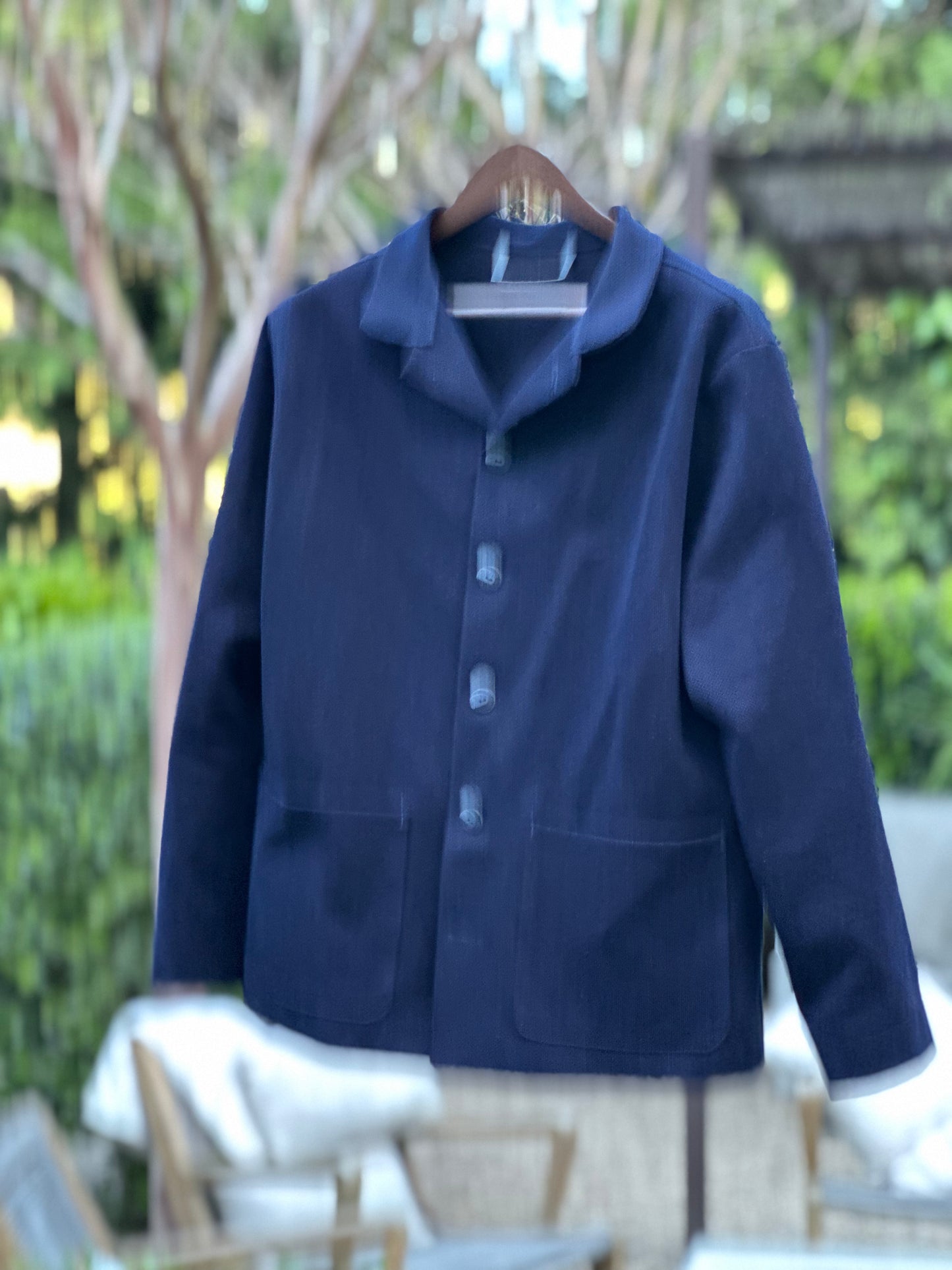 Japanese Kendo Indigo Cotton Campfire Coat Medium
