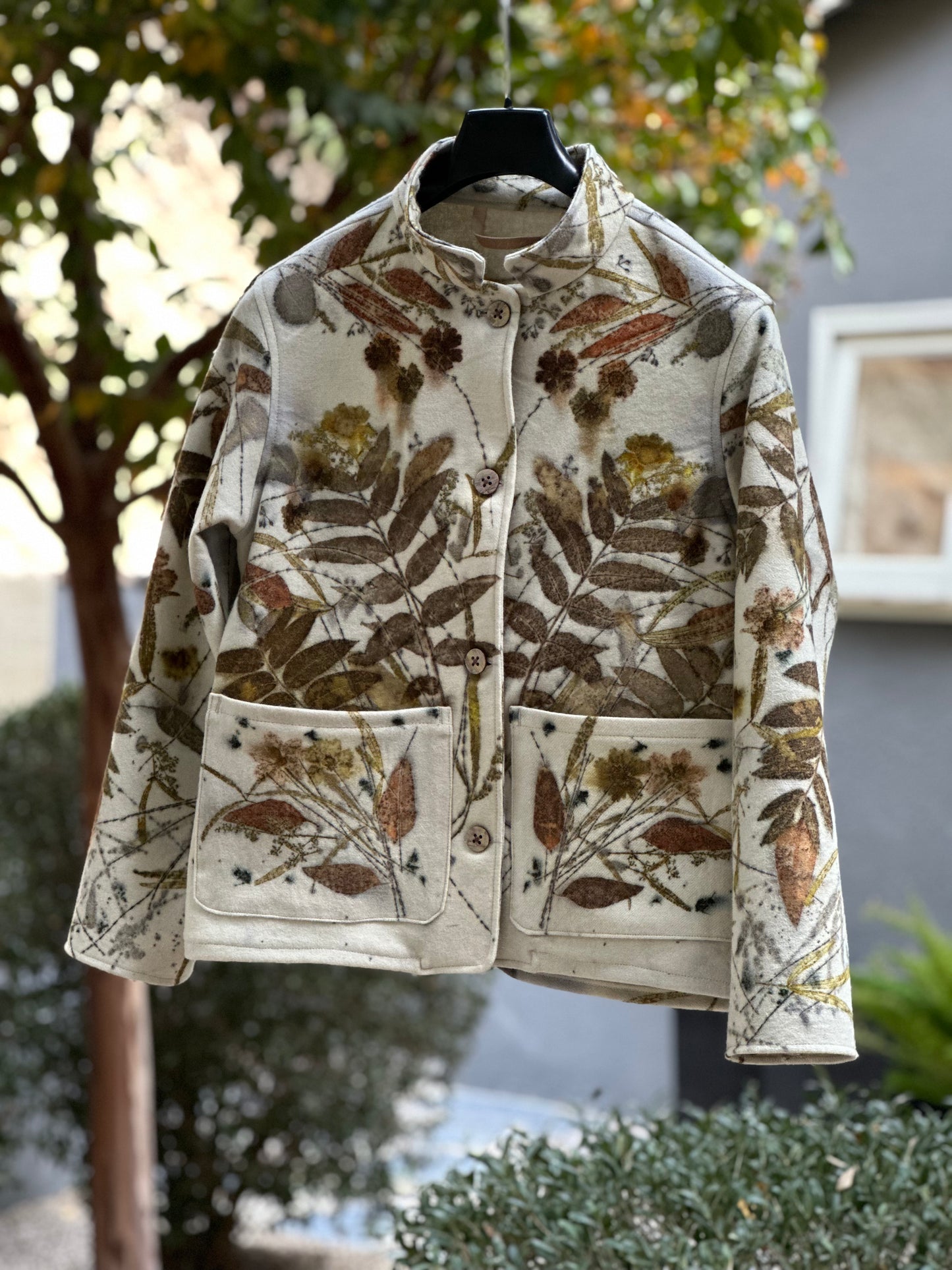 Pendleton Wool Hand Dyed Botanical Campfire Coat Medium