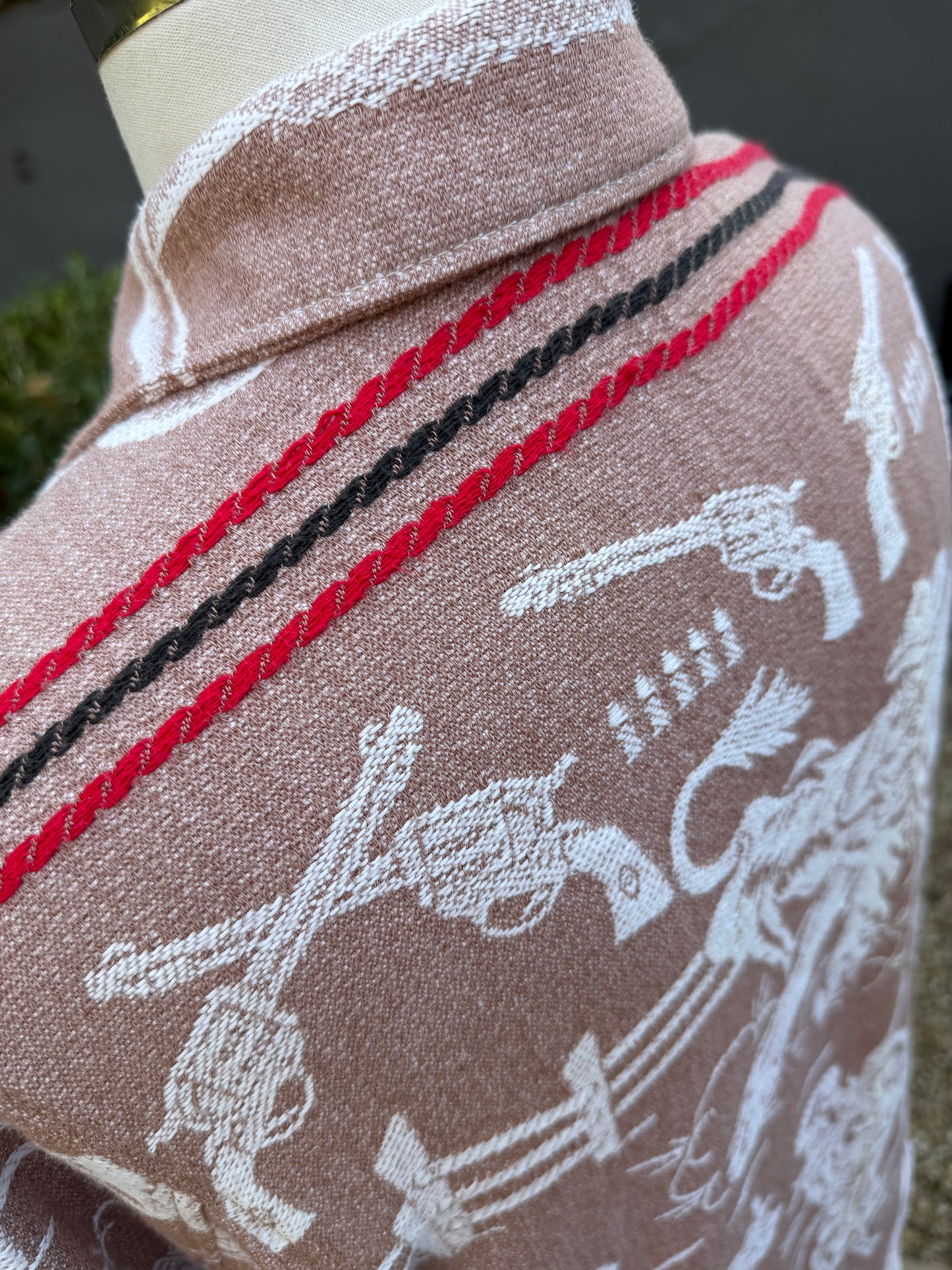 1930’s Cotton Mens Cowboy Woven Blanket Overshirt