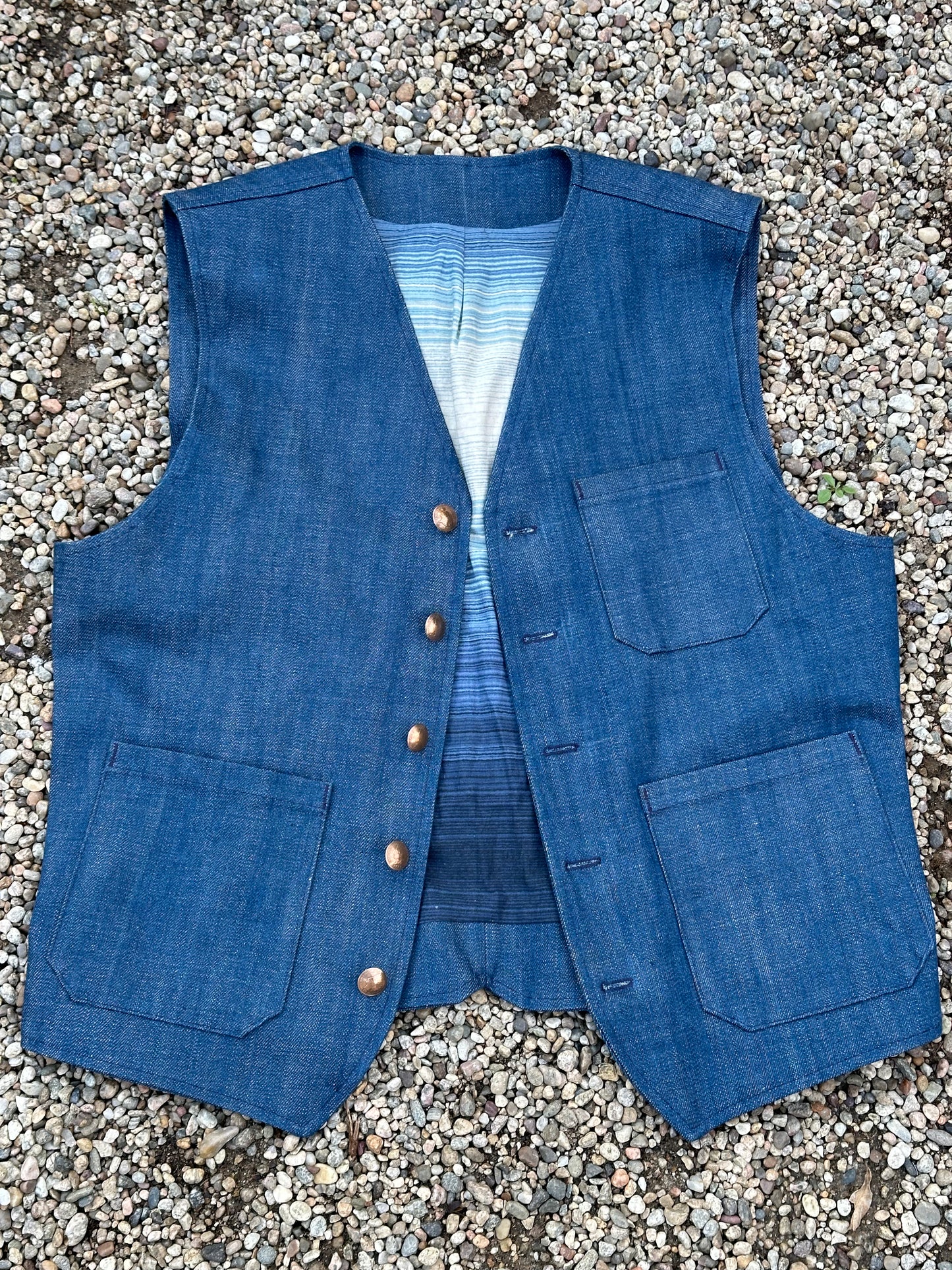 Italian Denim Japanese Cotton Vest