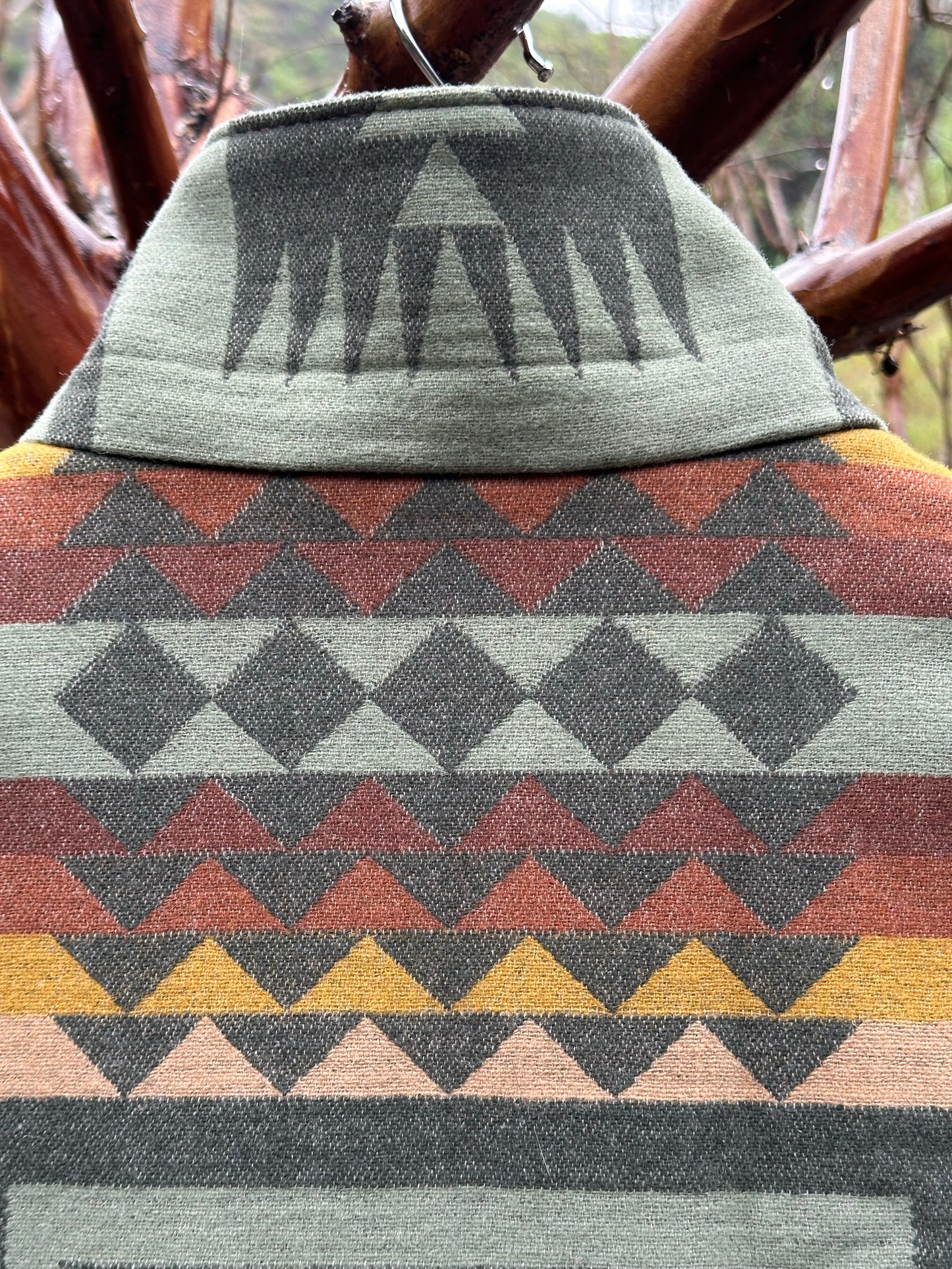 Campfire Coat Harding Sage Tonal Lightweight Pendleton® Wool Medium