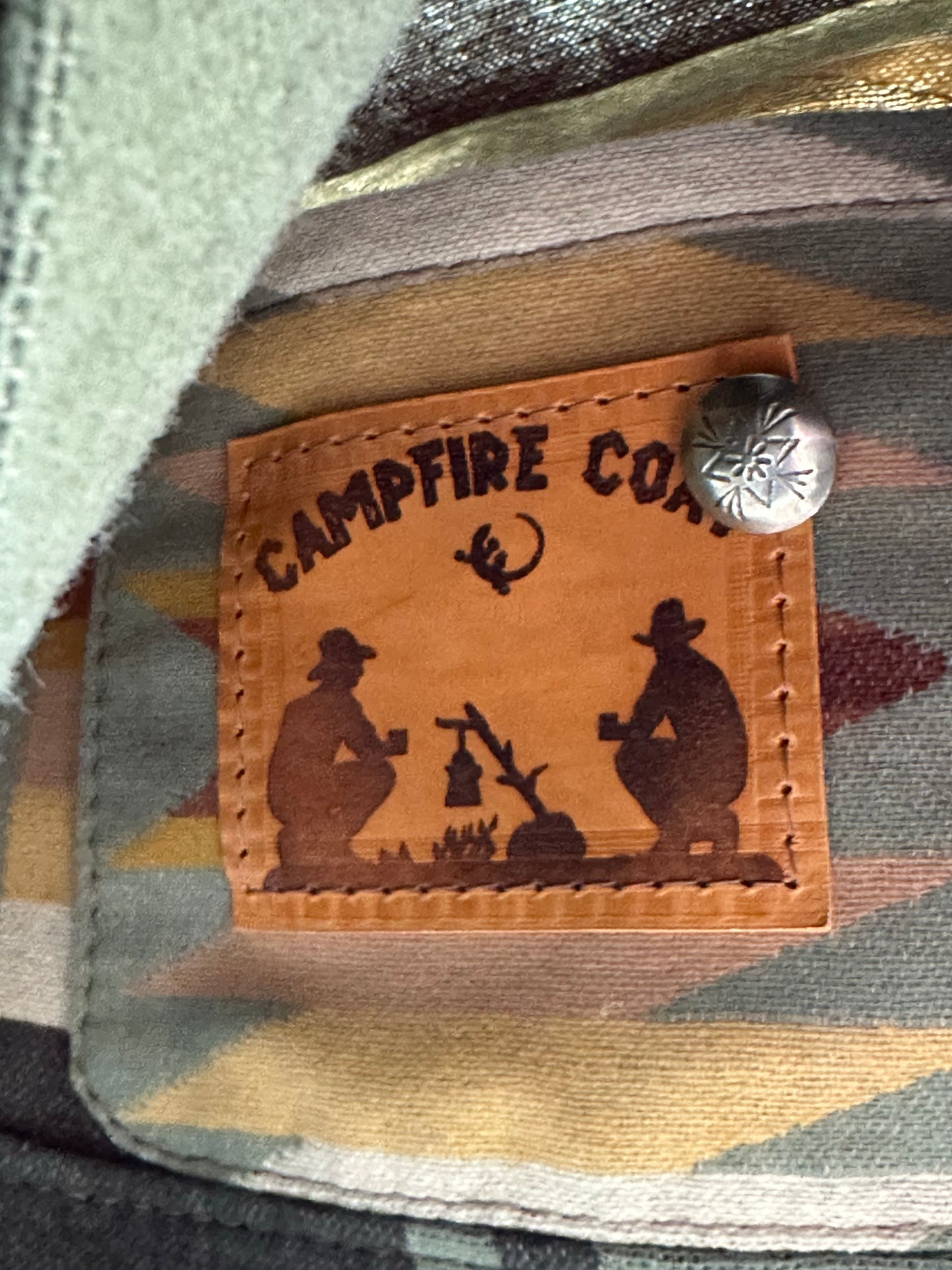 Campfire Coat Harding Sage Tonal Lightweight Pendleton® Wool Medium