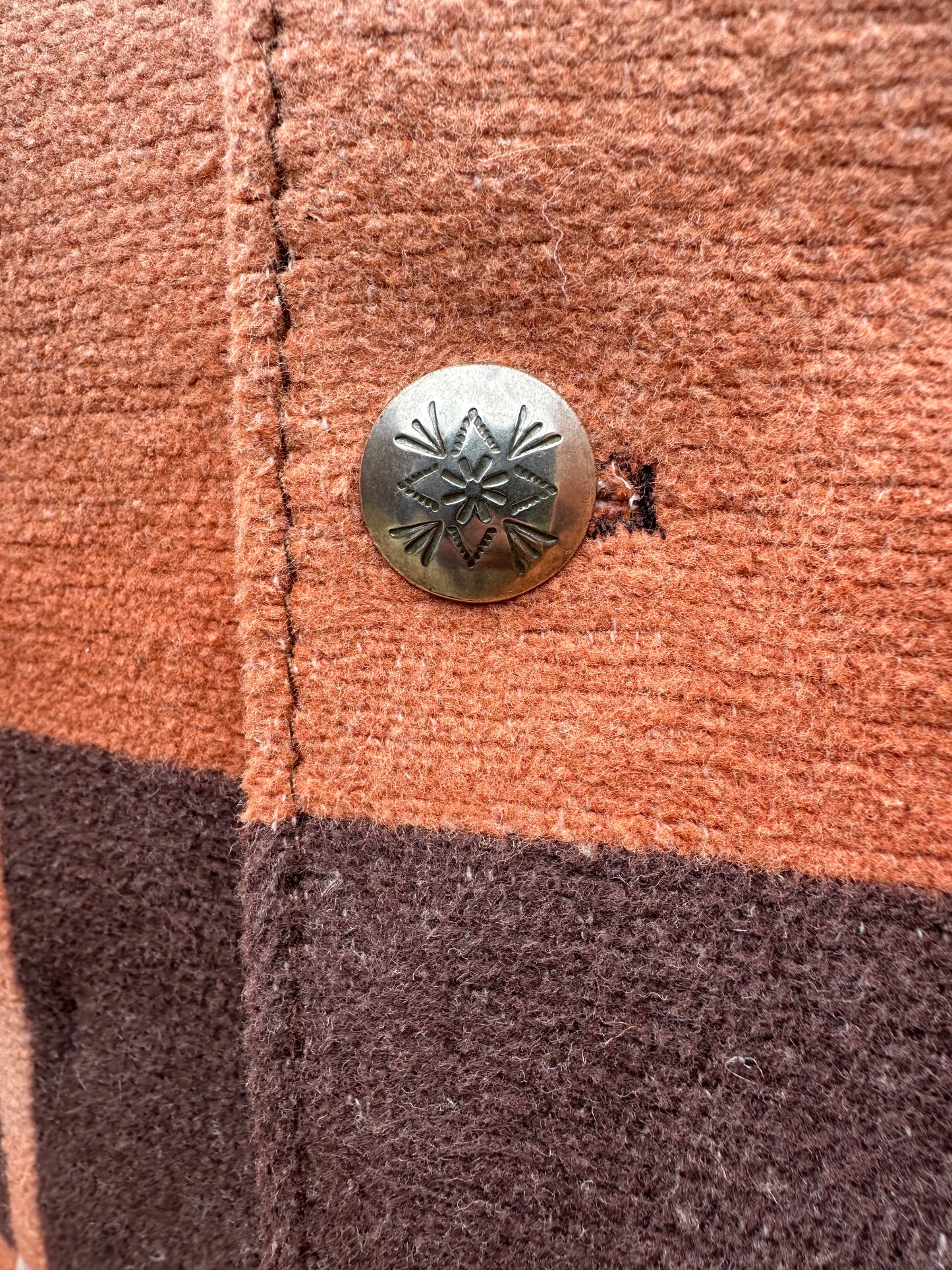 1940's Beacon Campfire Coat Orange-Tan-Brown Ombre