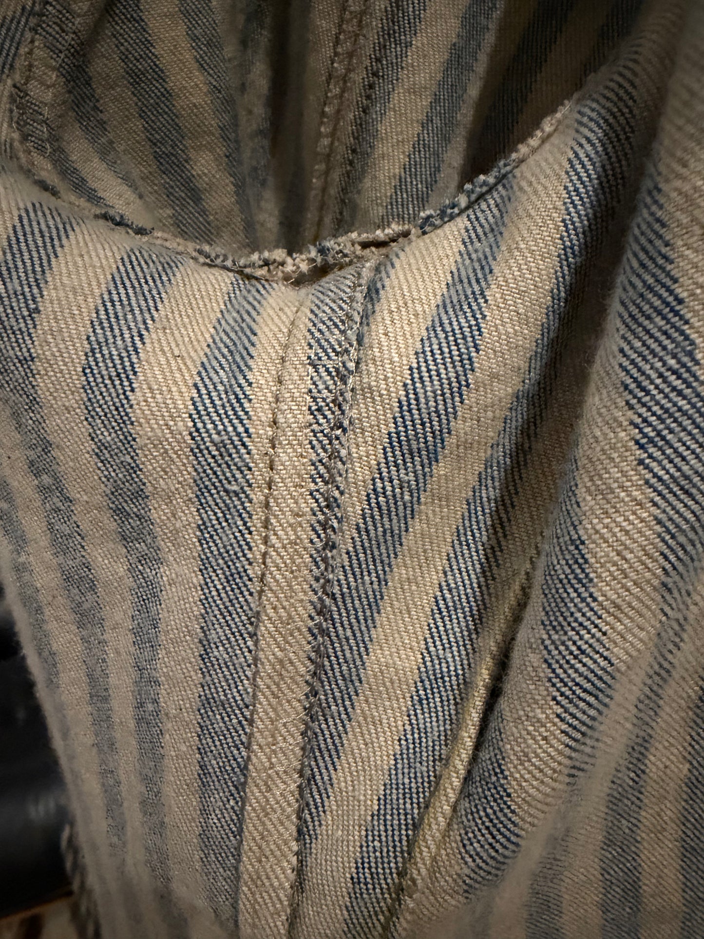 Campfire Classic Chore Coat Medium Cone Mills Stripe Denim