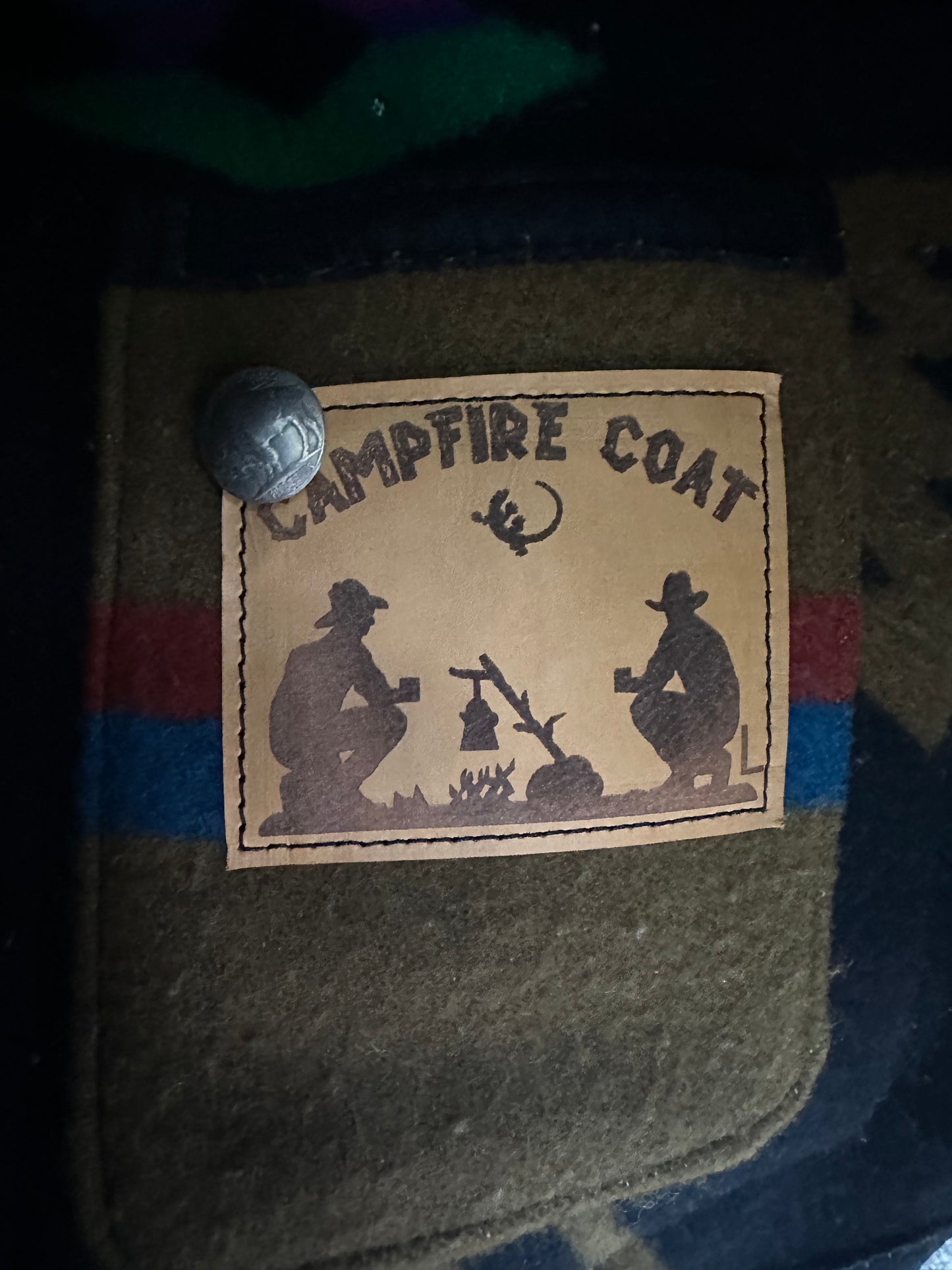 Campfire Coat Wool Pendleton® rare 1970’s Large