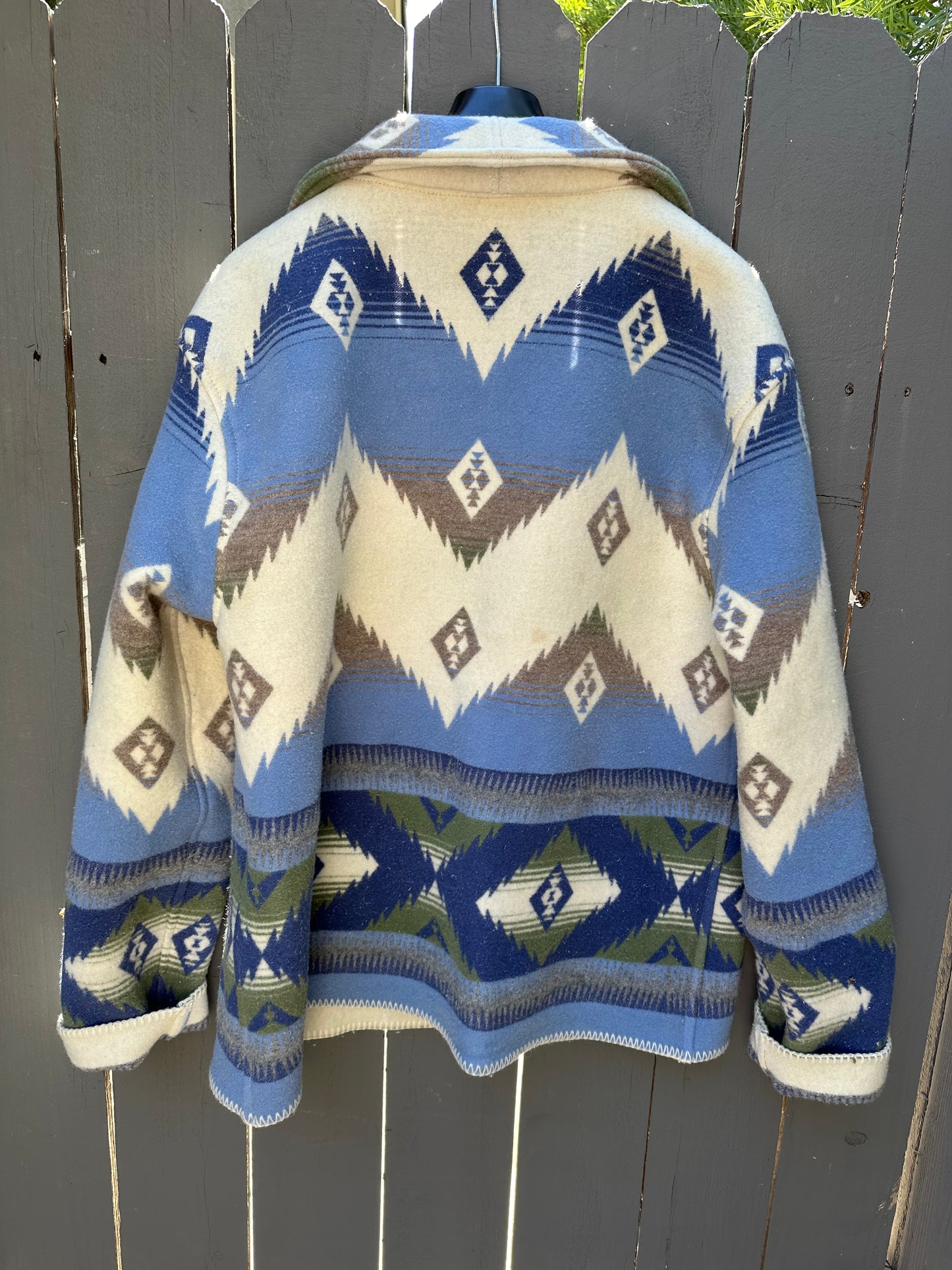 Campfire Coat Vintage white, Grey and Blue Pendleton® XL