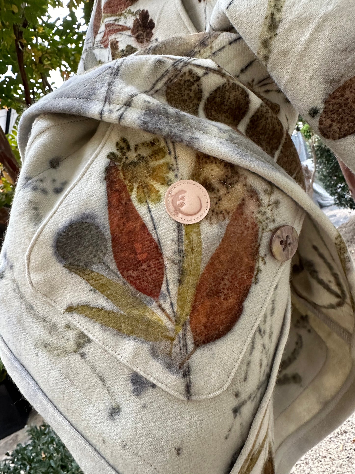 Pendleton Wool Hand Dyed Botanical Campfire Coat Medium