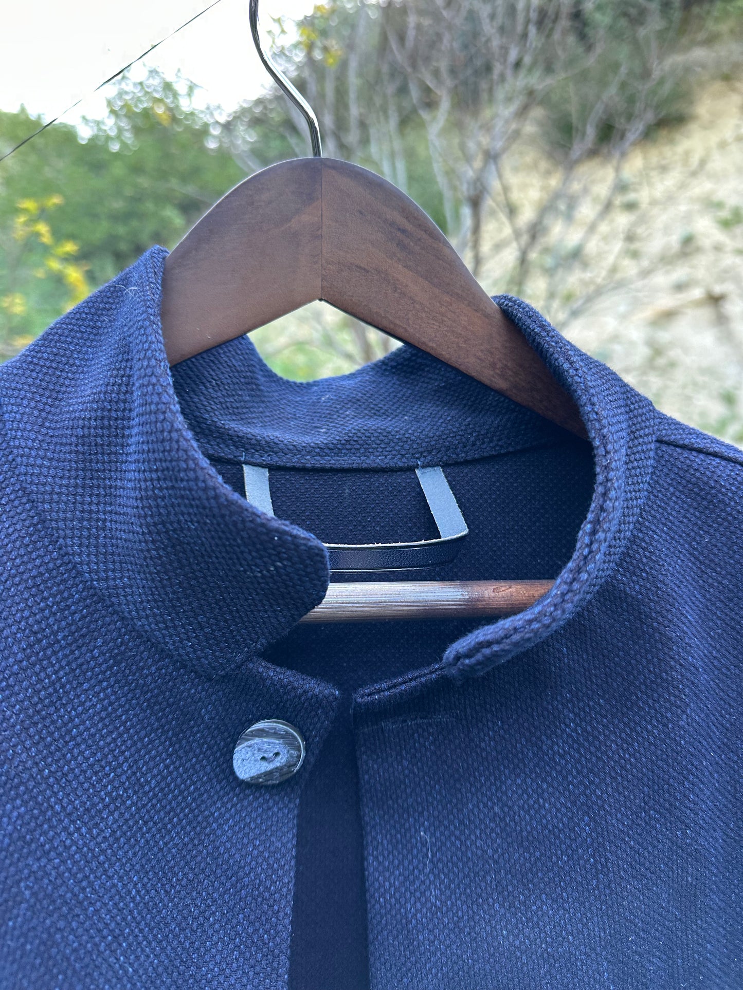 Japanese Kendo Indigo Cotton Campfire Coat Medium