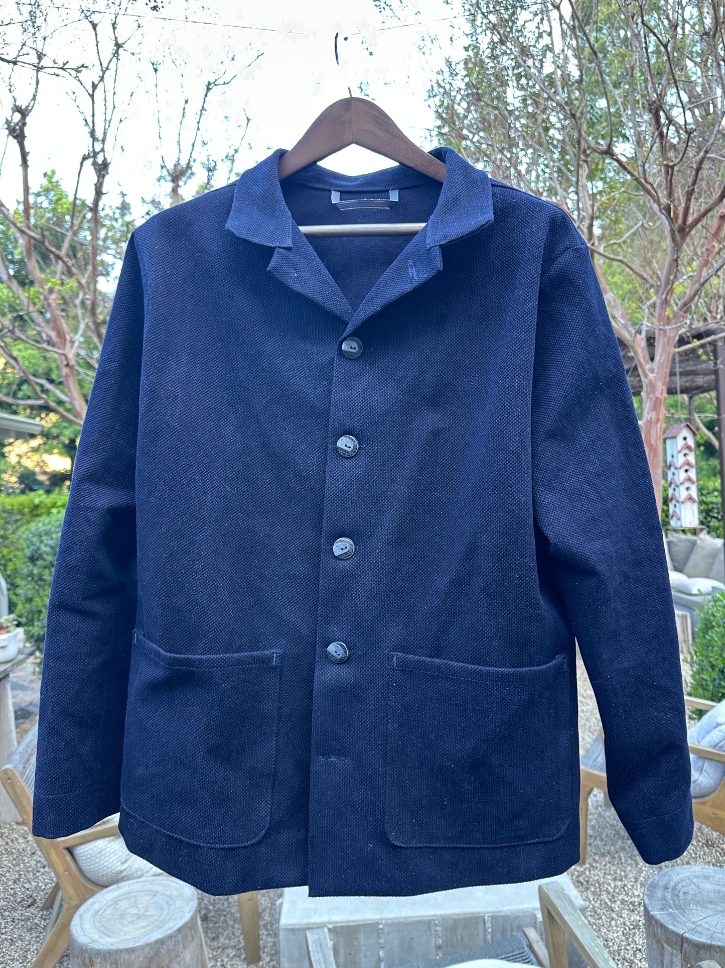 Japanese Kendo Indigo Cotton Campfire Coat Medium
