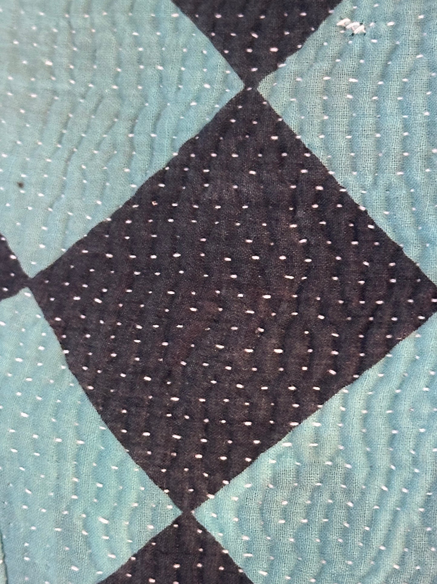 Vintage Indian Cotton Kantha Blanket Campfire Coat Medium