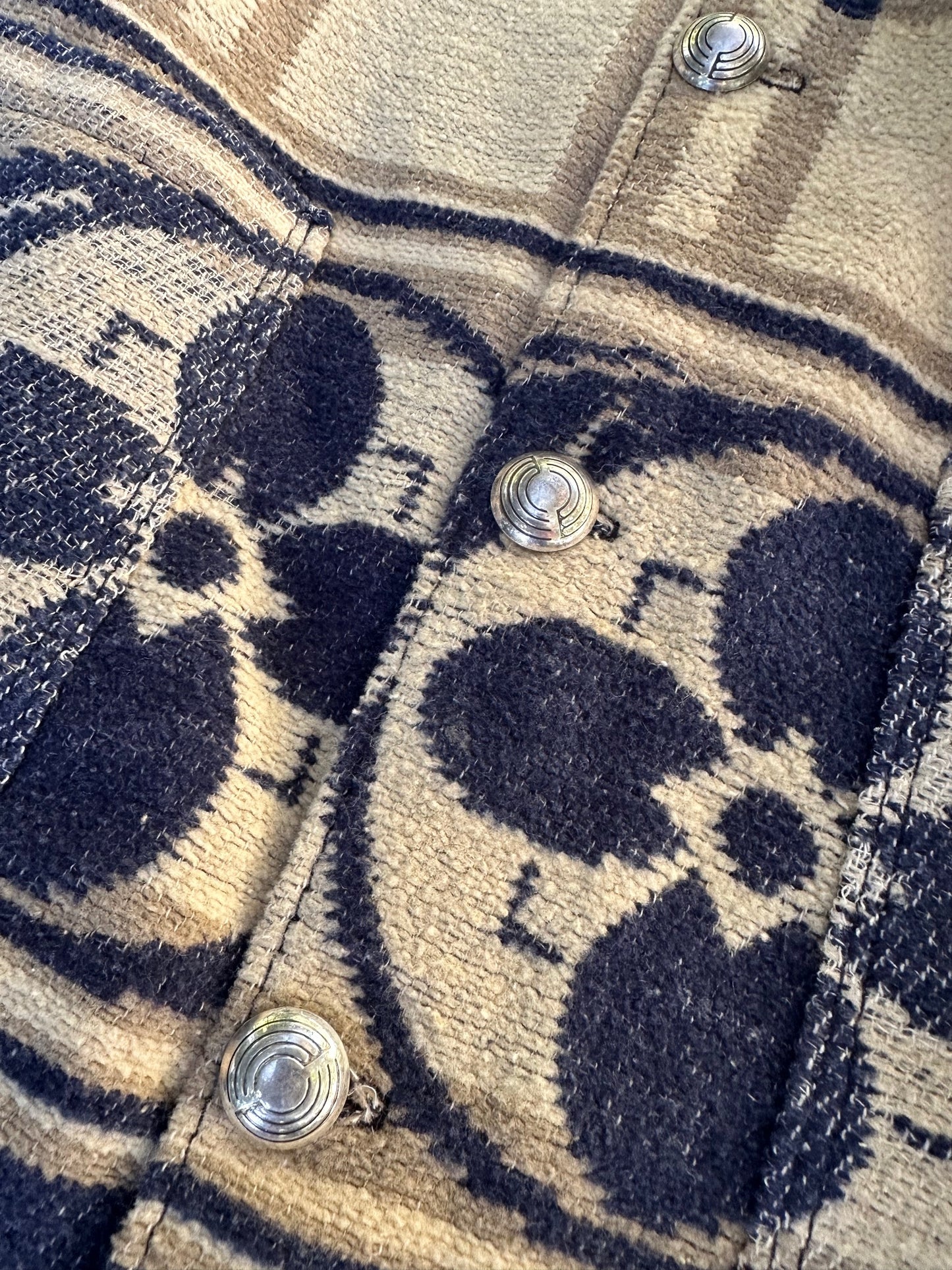 1940's Beacon Campfire Coat Blue Ombre