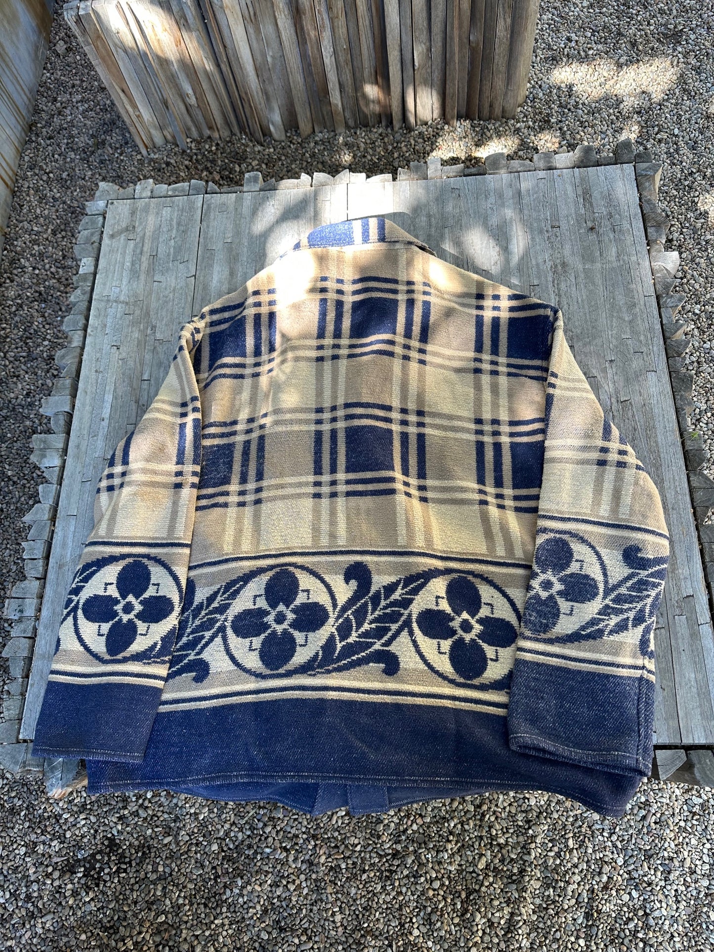 1940's Beacon Campfire Coat Blue Ombre