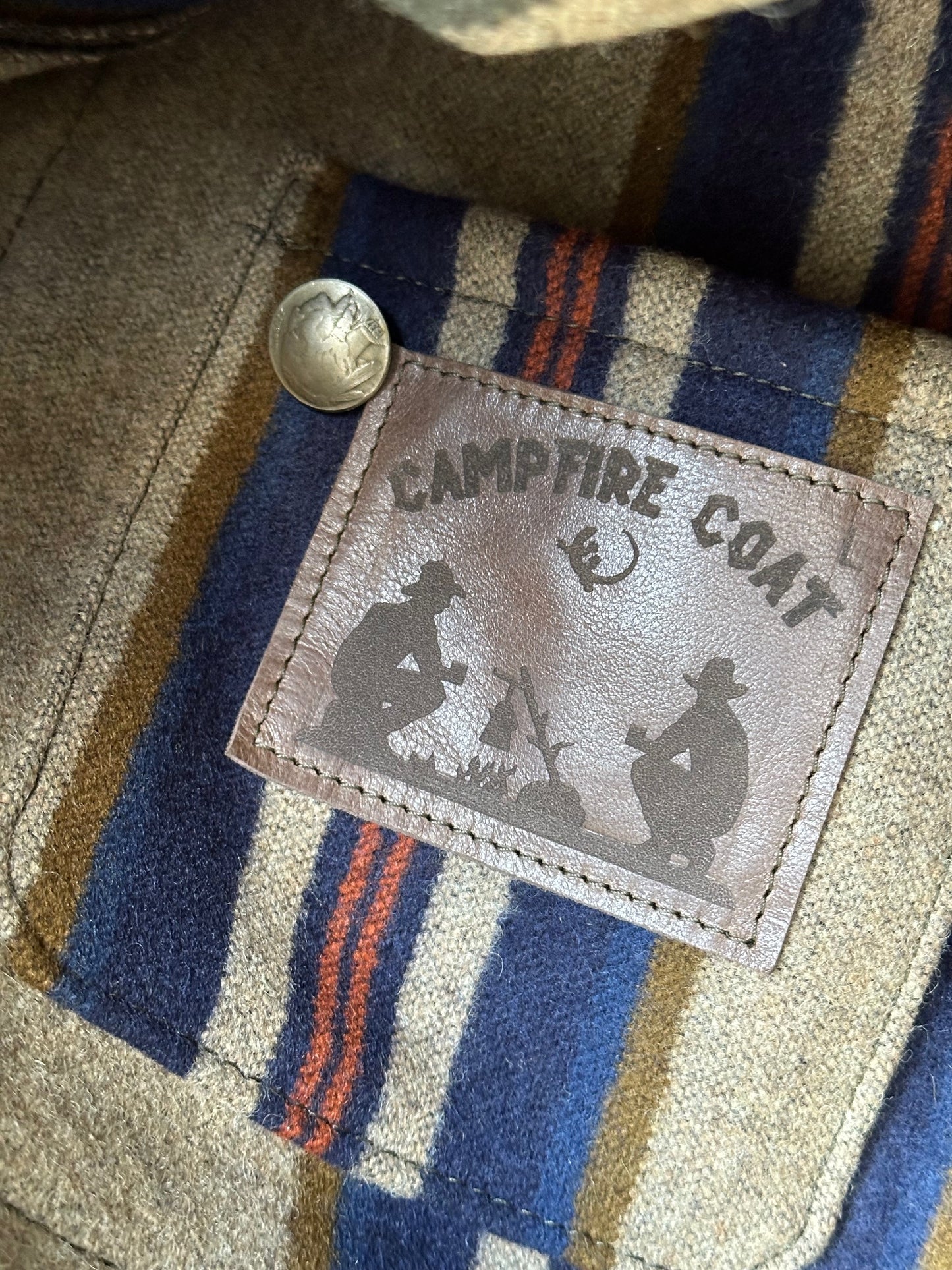 Campfire Coat Santa Fe Trail Pendleton® Gray