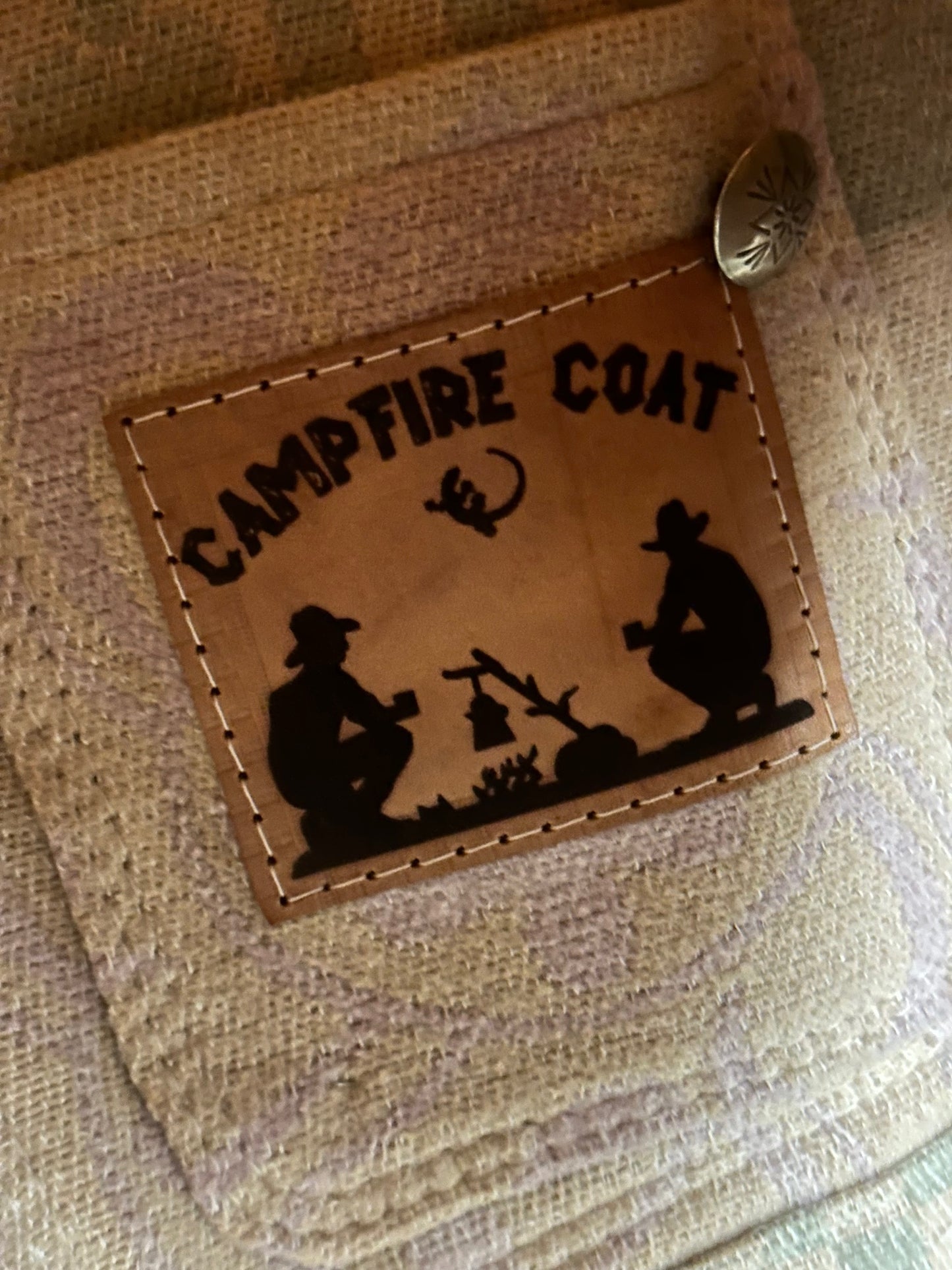 1940's Beacon Campfire Coat Marigold and Green