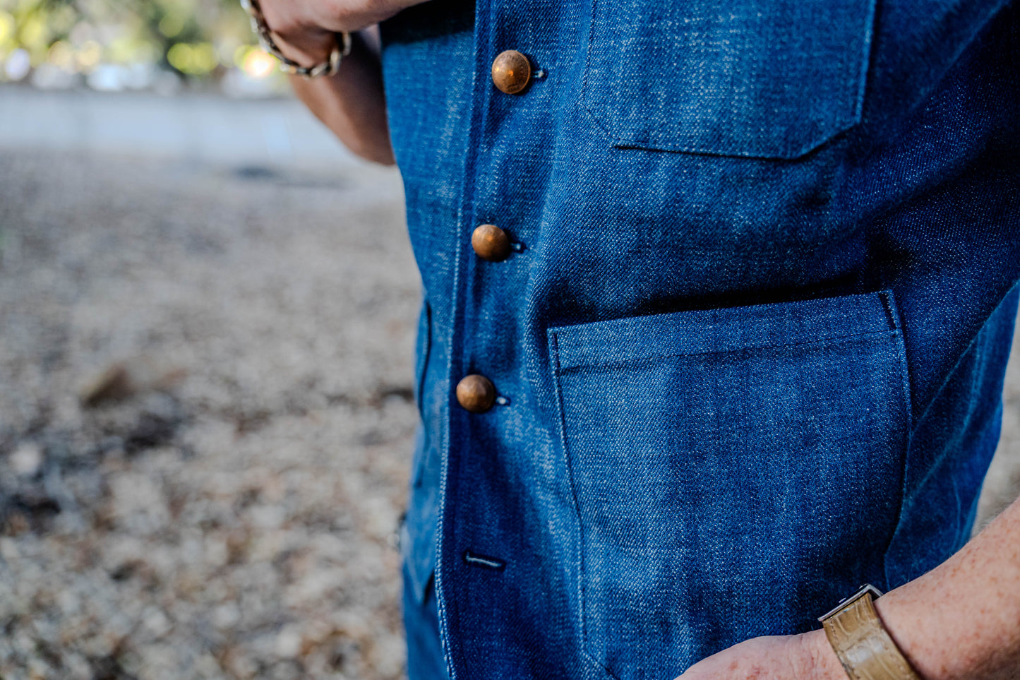 Italian Denim Japanese Cotton Vest