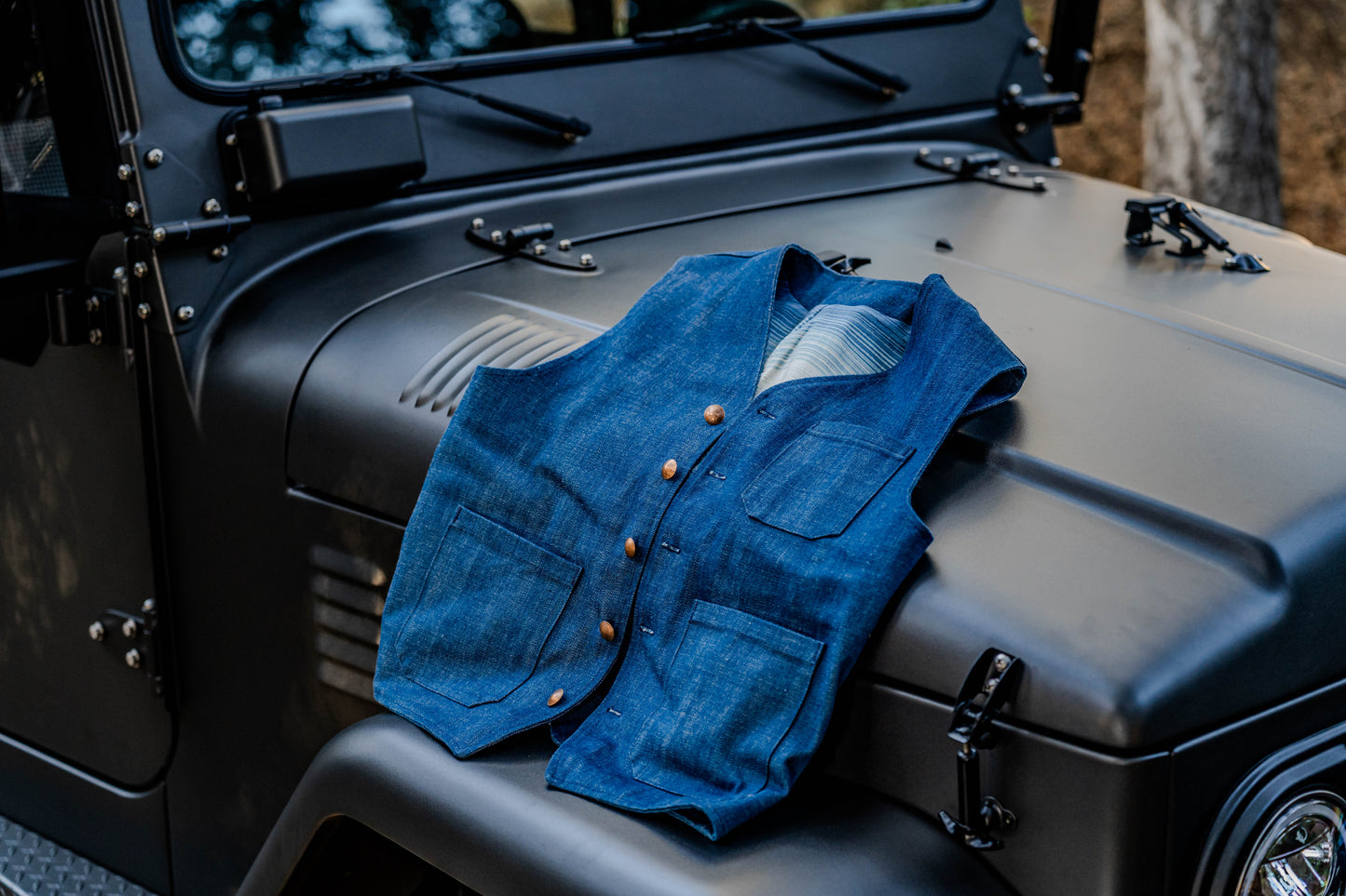 Italian Denim Japanese Cotton Vest