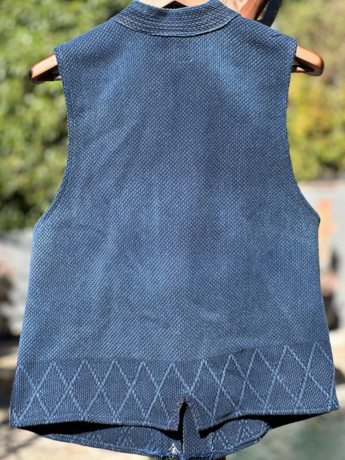 Vintage Boro Sushi Indigo Cotton Vest
