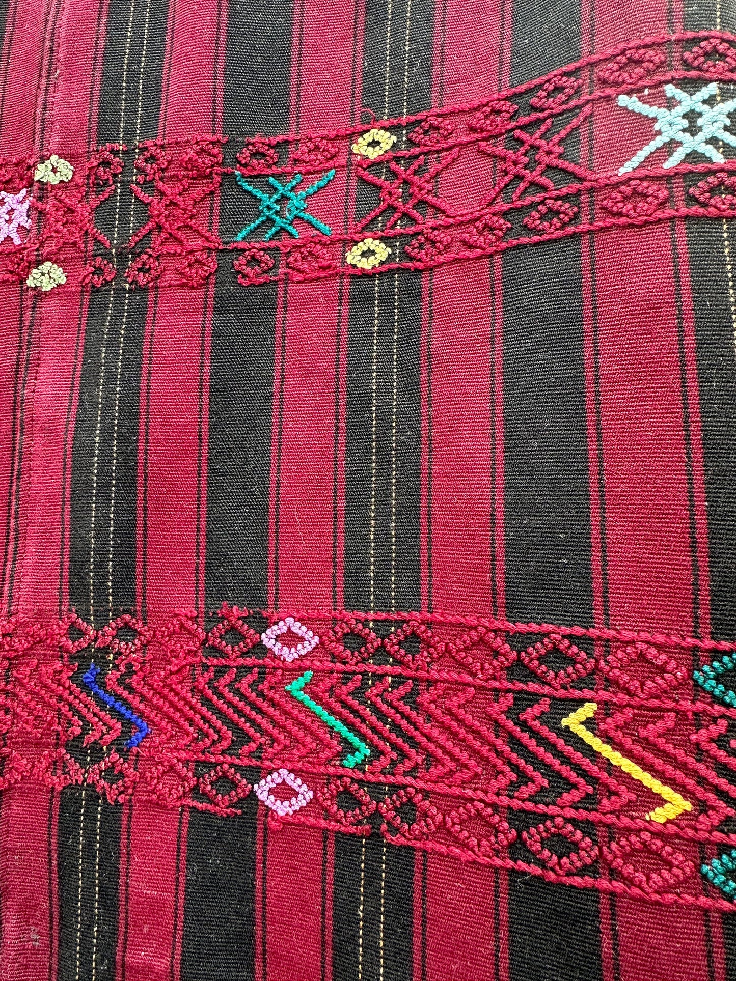 Guatamalan vintage silk Car Coat