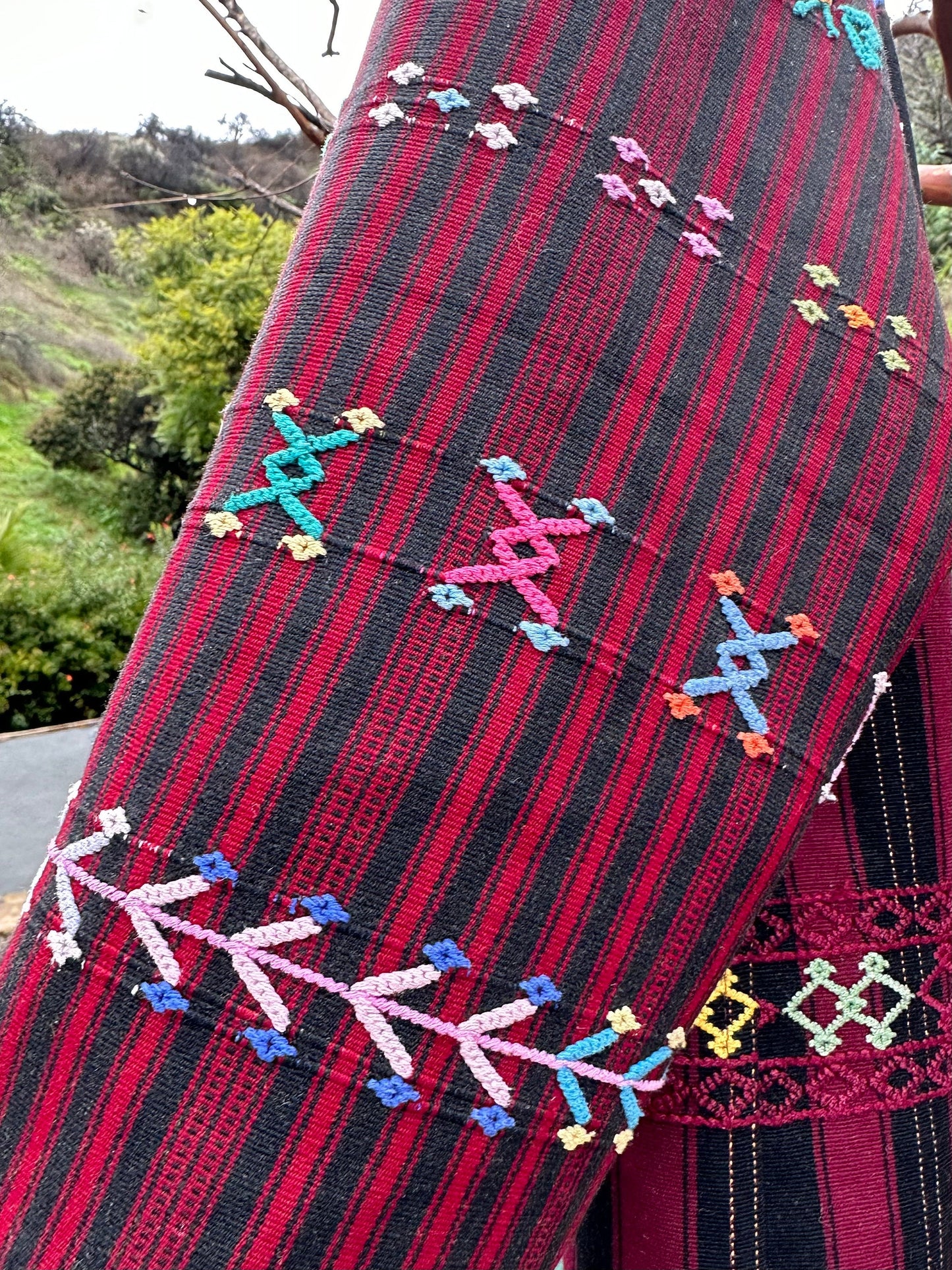 Guatamalan vintage silk Car Coat