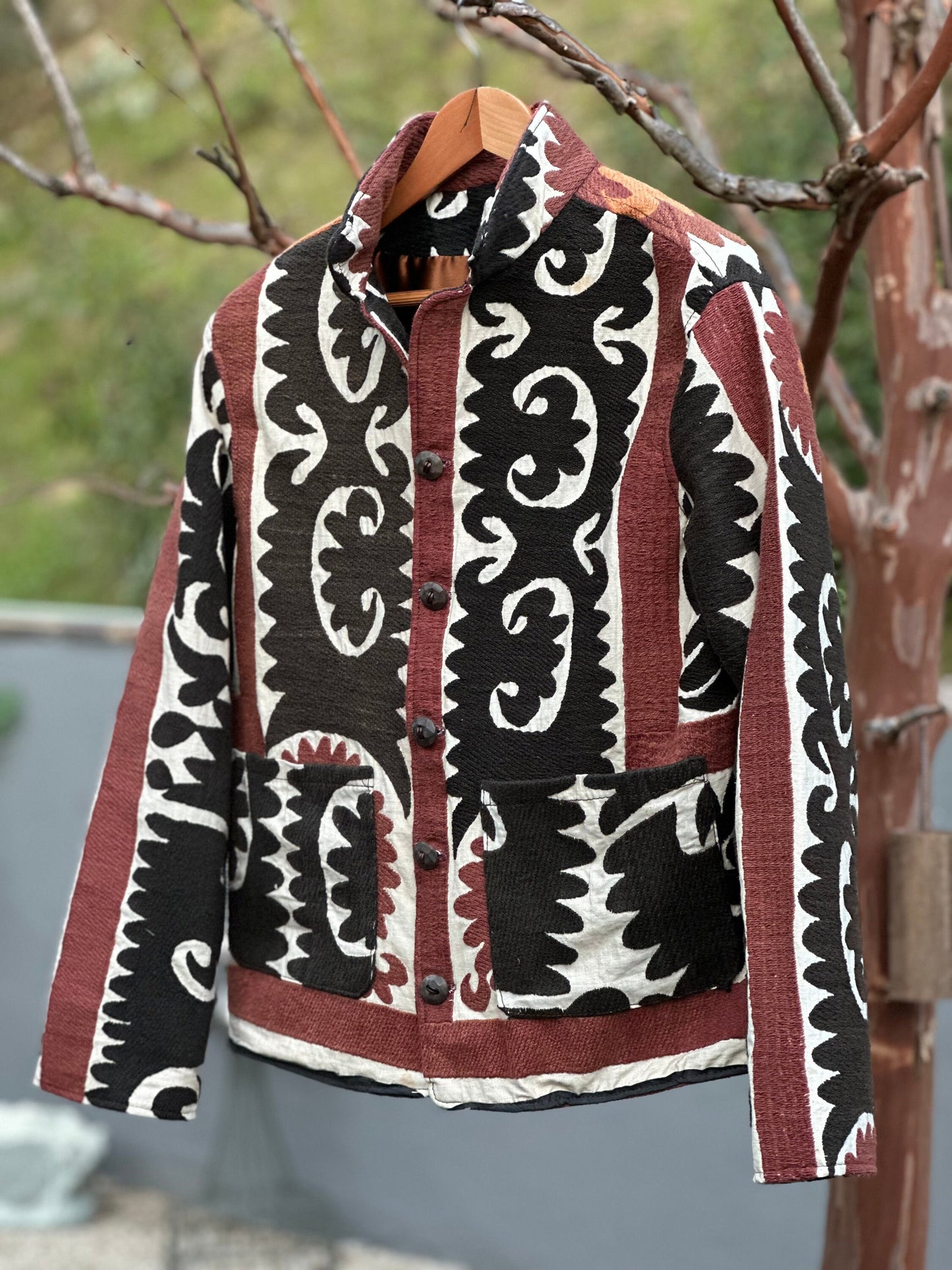 Uzbek Suzani Campfire Coat