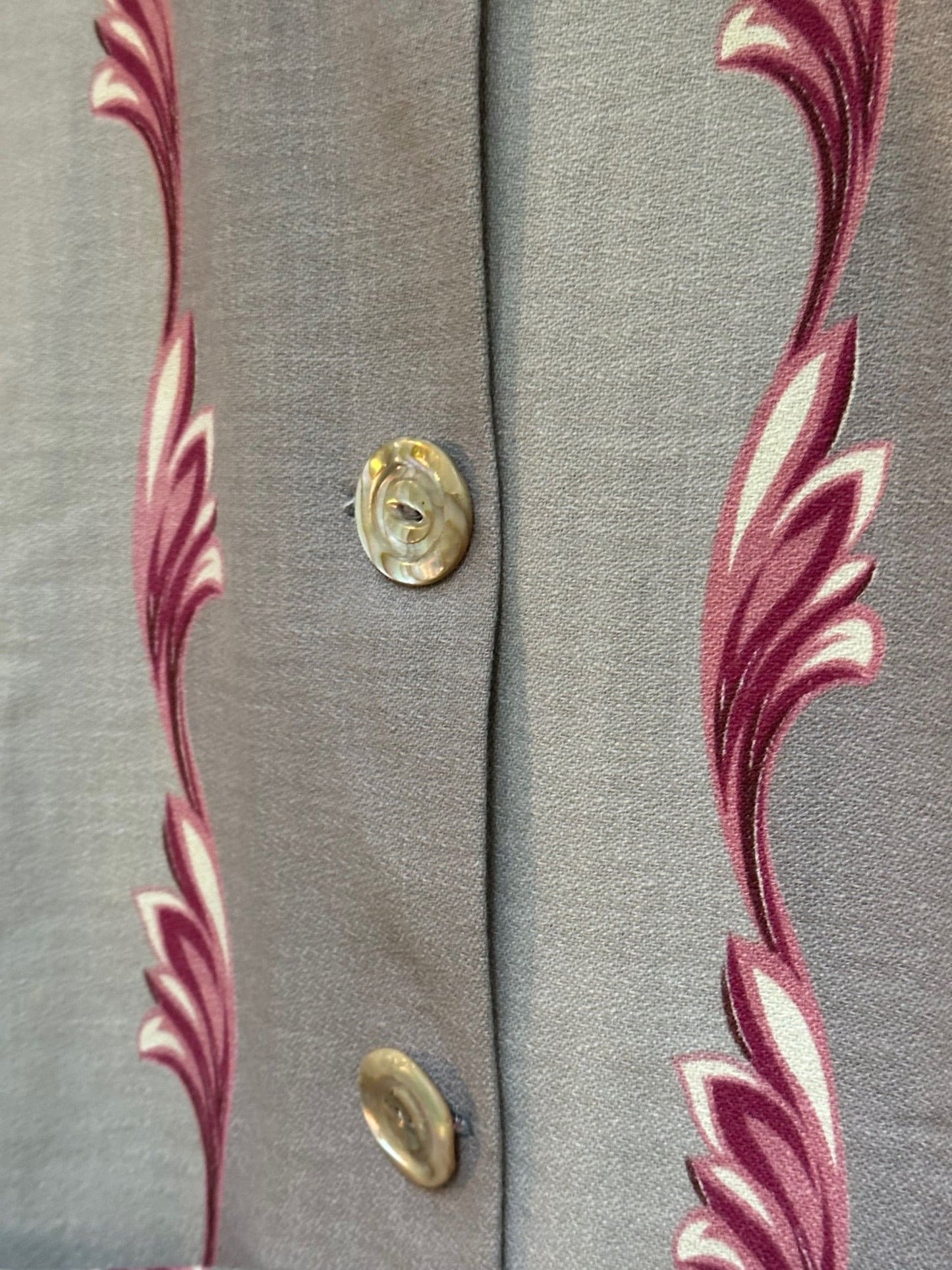 1940's Broadcloth Floral Campfire Coat