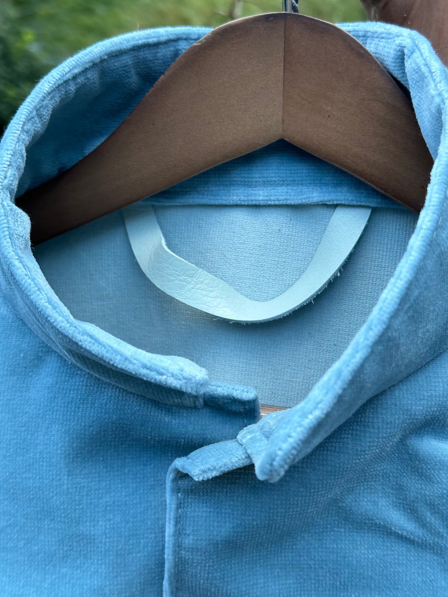 Blue Velvet Cotton Campfire Coat Small