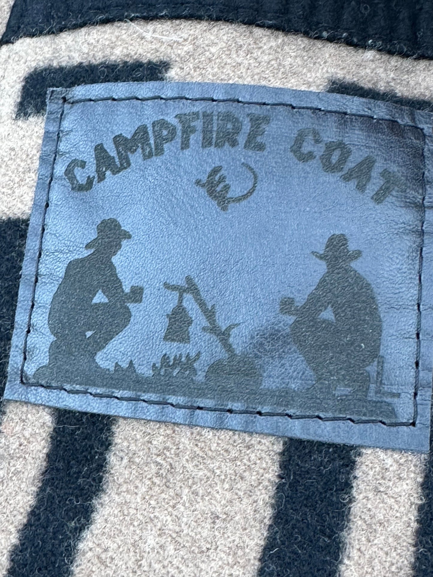 Campfire Coat Black Tan Red Wool Pendleton® Washington Centennial