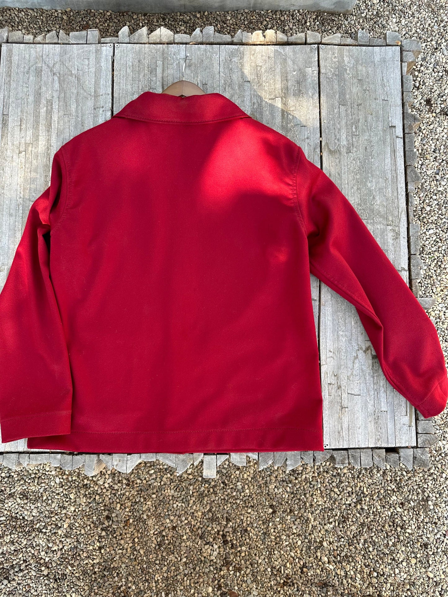 Merlot Cashmere & Wool Campfire Coat Large