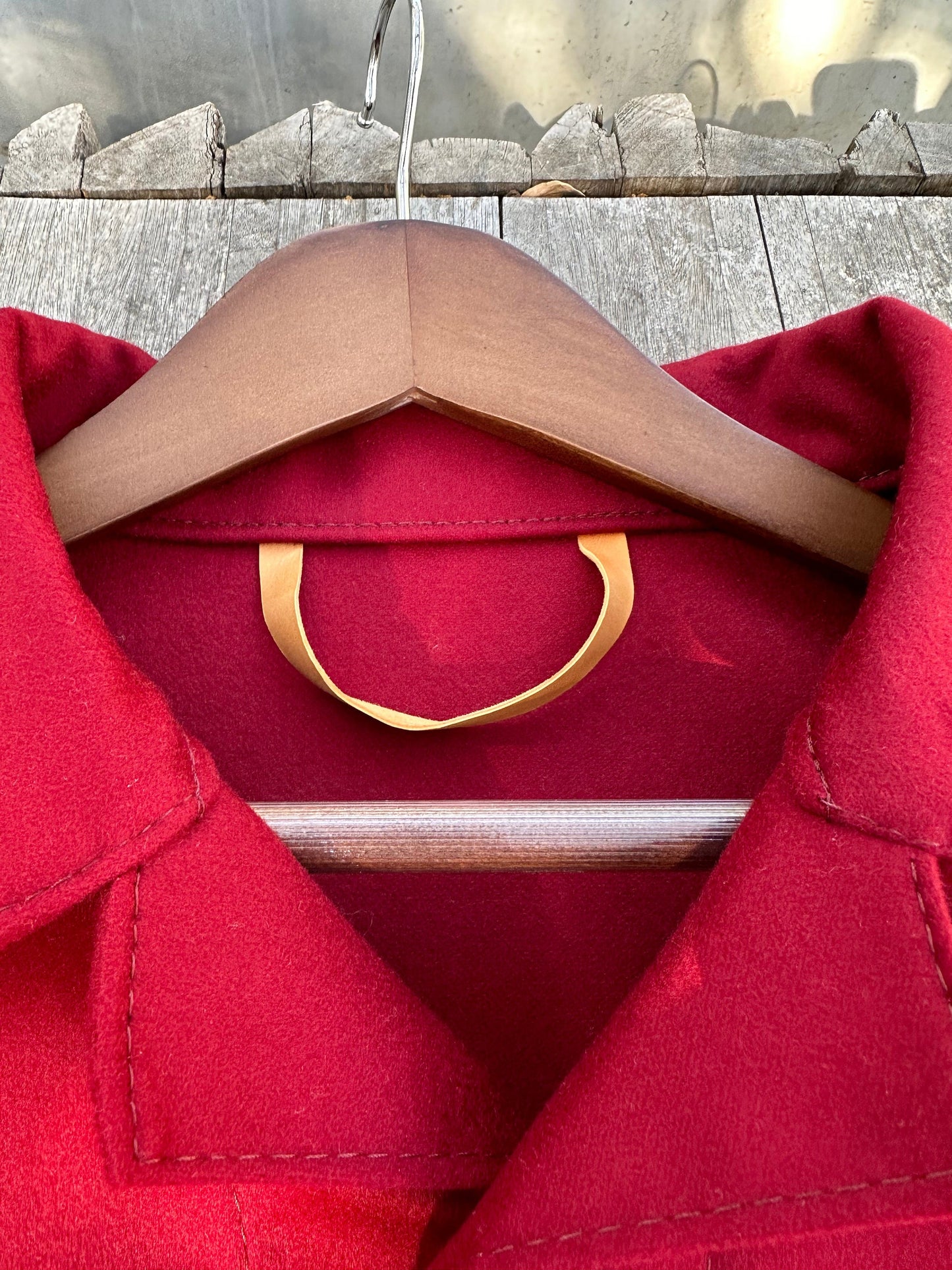 Merlot Cashmere & Wool Campfire Coat Large