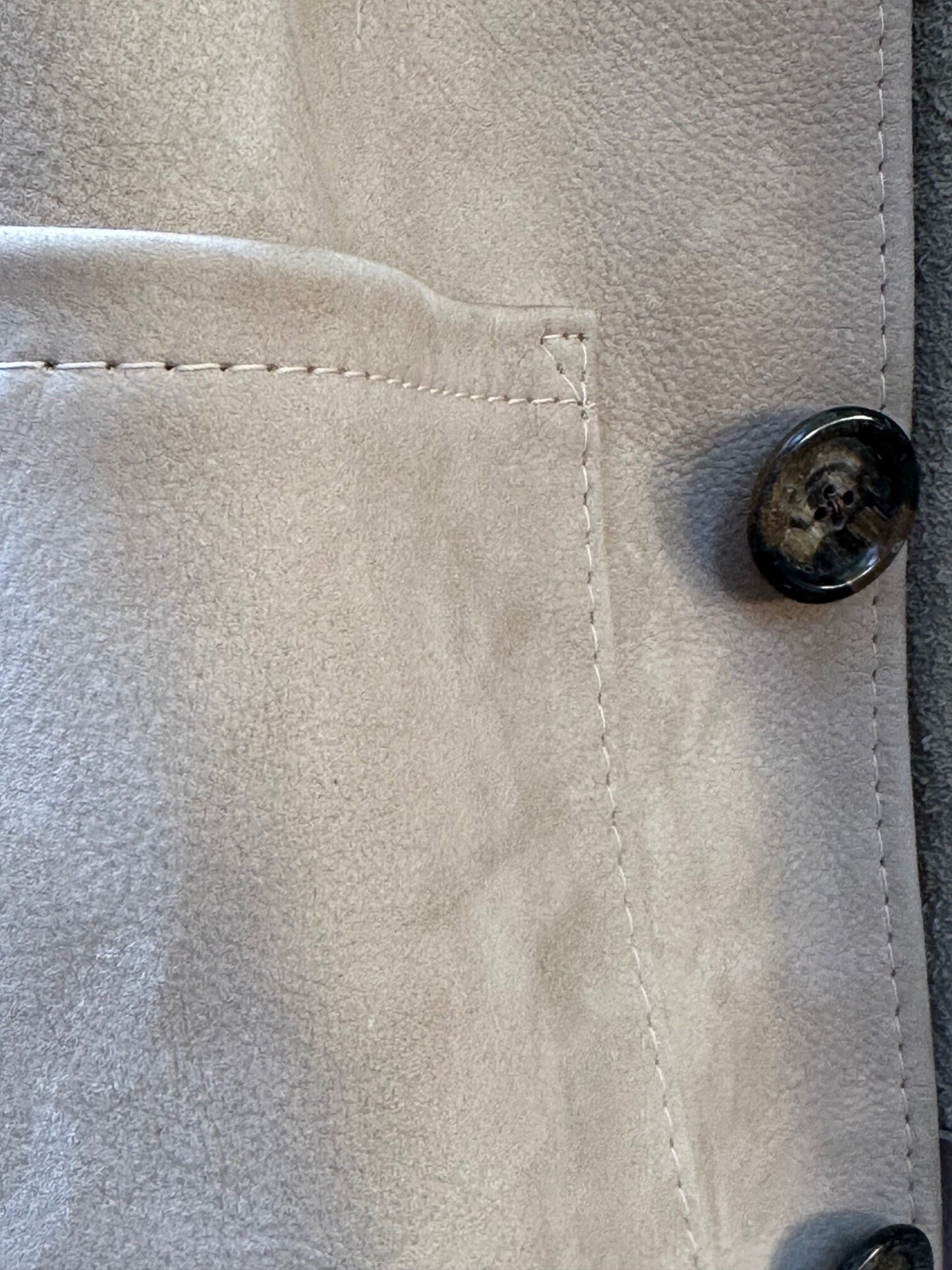 Nubuck Natural Leather Campfire Coat