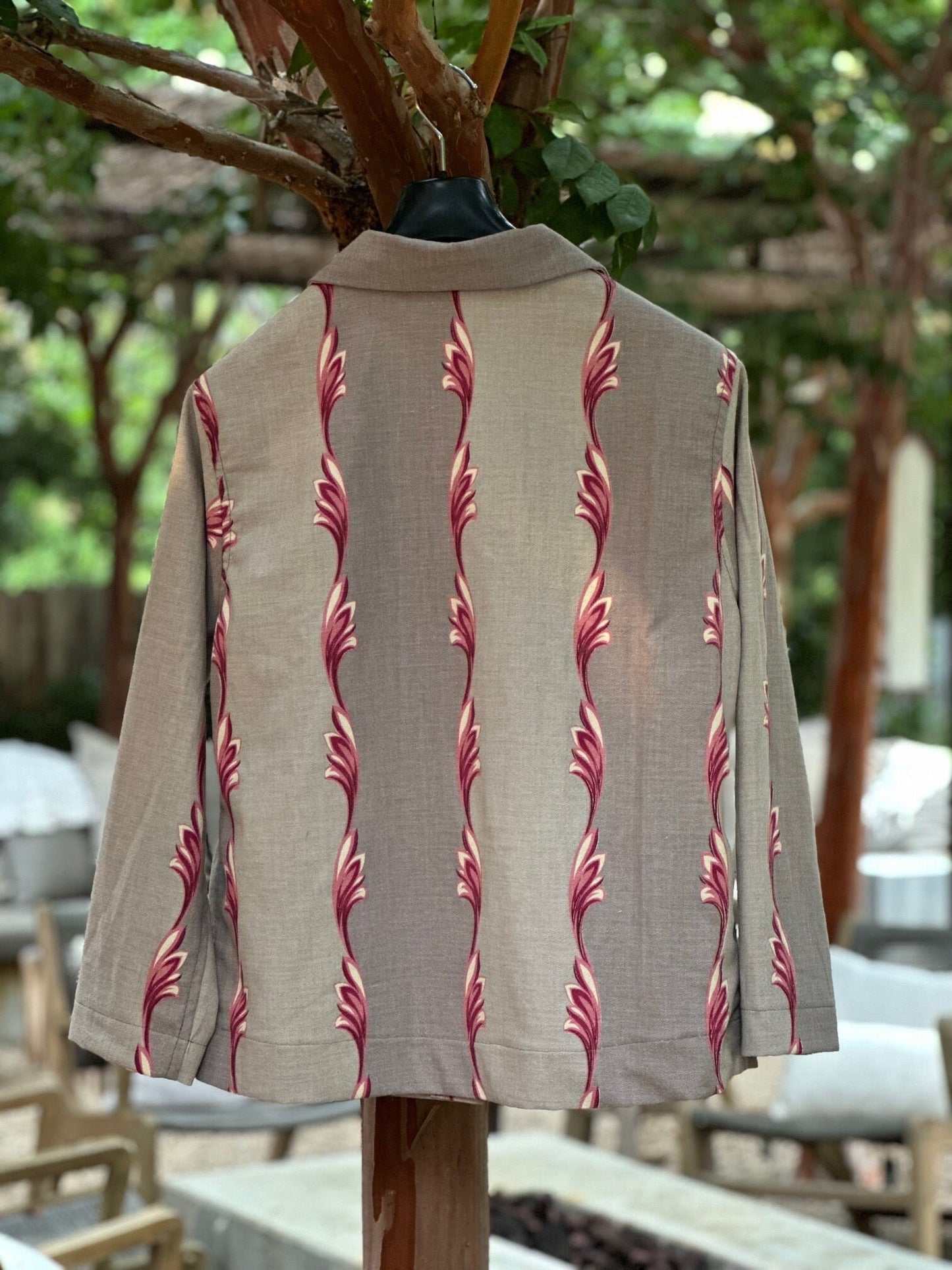1940's Broadcloth Floral Campfire Coat