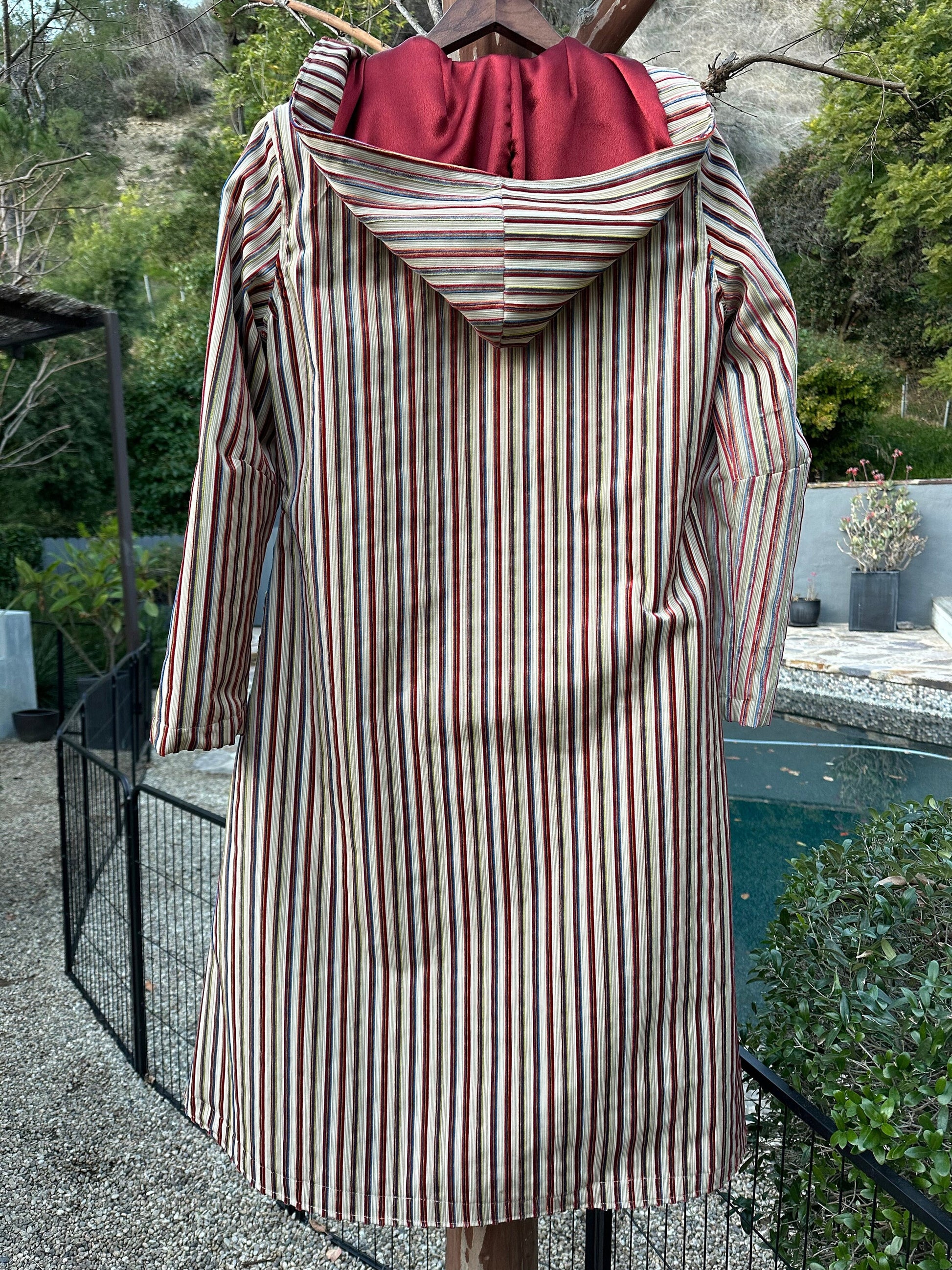 Italian Linen and Velvet Campfire Long Gun Coat