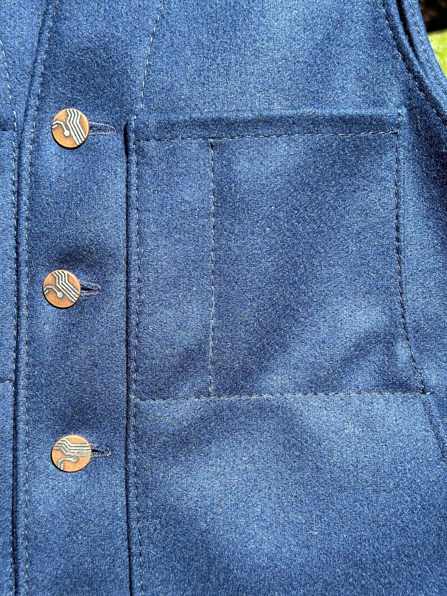 Italian MHT Brushed Wool Shotgun Vest