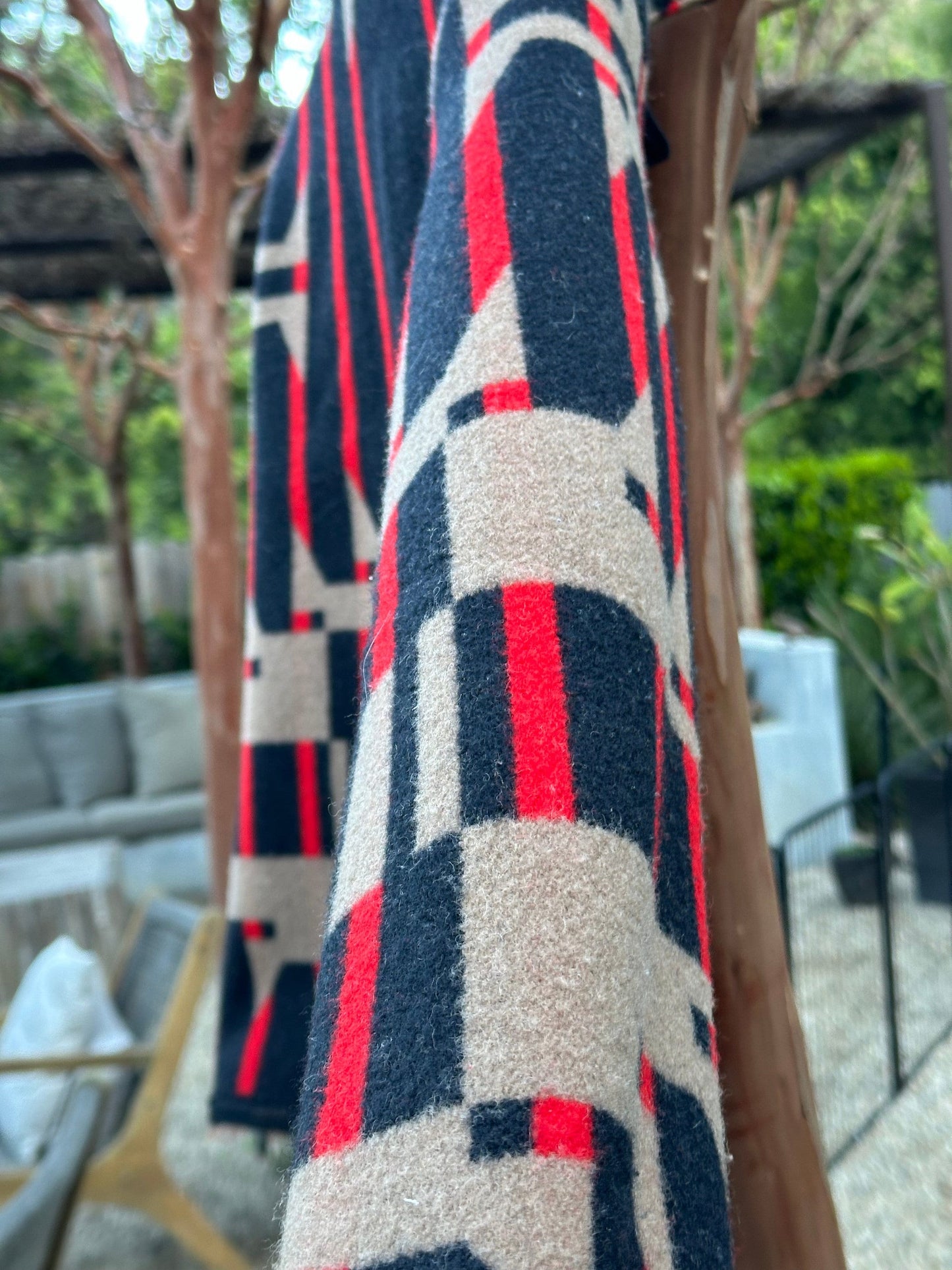 Campfire Coat Black Tan Red Wool Pendleton® Washington Centennial