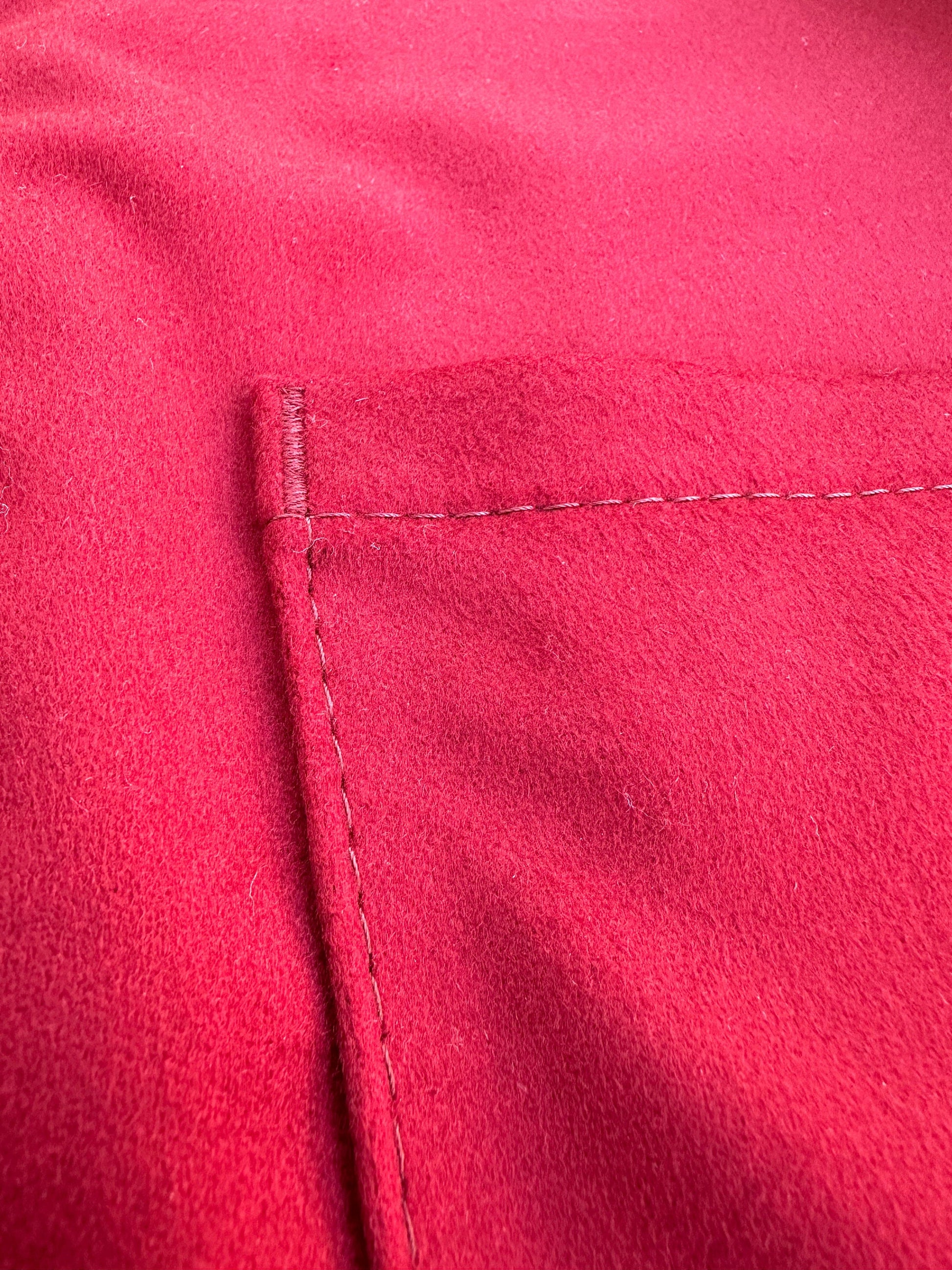 Merlot Cashmere & Wool Campfire Coat Large