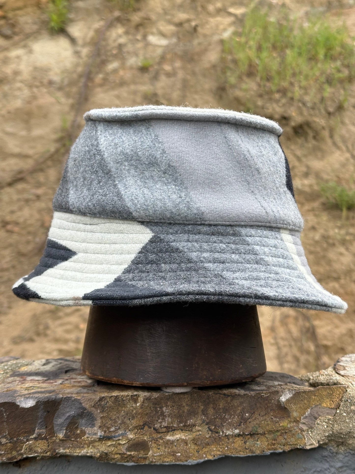 Black, white & gray Pendleton® Bucket Hat L-XL