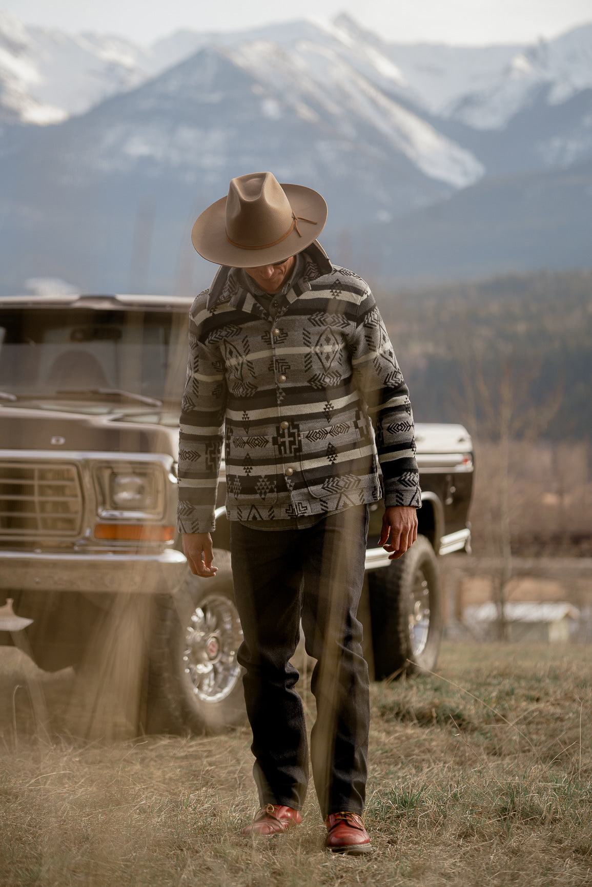 Campfire Coat Pendleton® Gray, White & Black