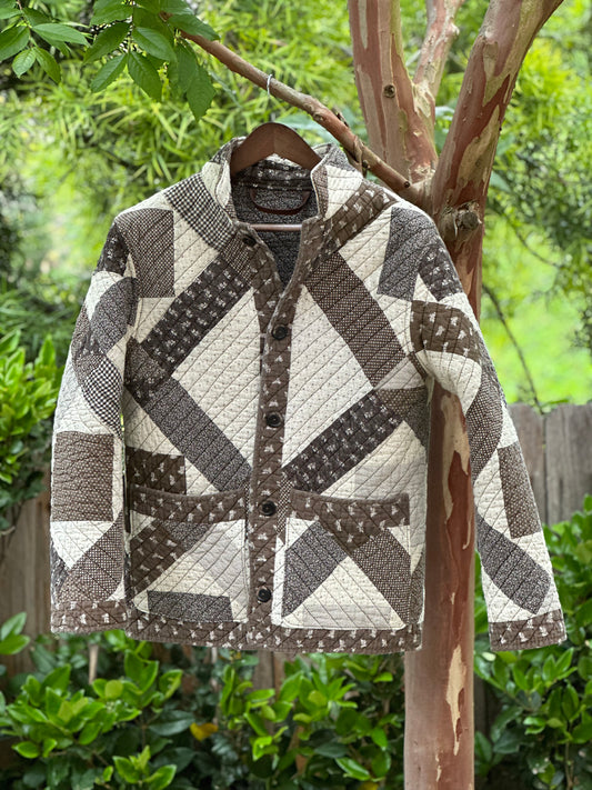 Pre-WWII Cotton Quilt Jacket Small