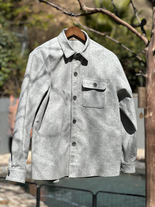 Italian Felted Wool Campfire Overshirt XL