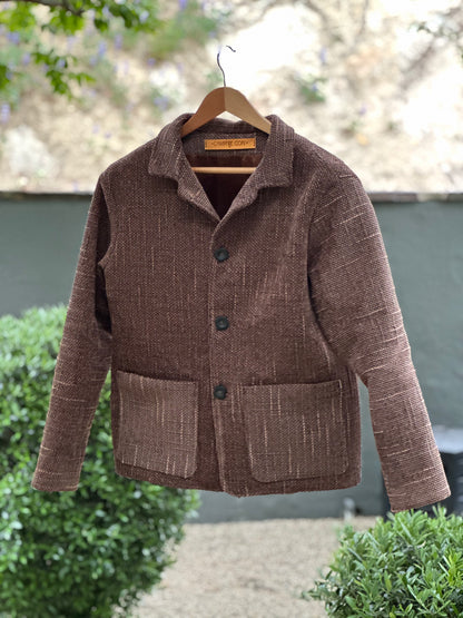 Japanese Kendo Mud dyed Cotton Campfire Coat Medium