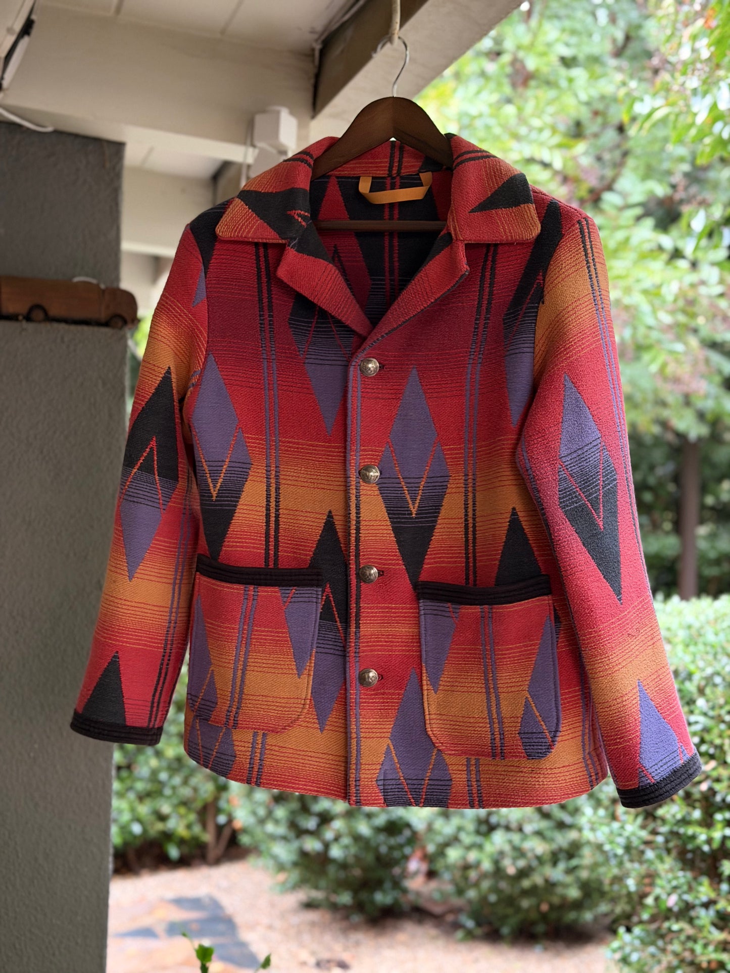 1960's Cotton Beacon Campfire Coat Ombre Small