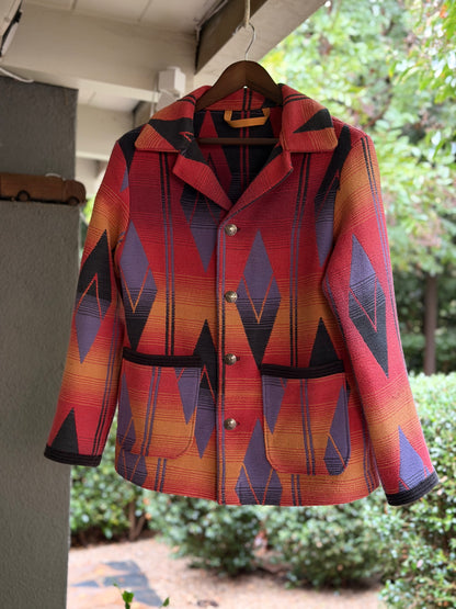 1960's Cotton Beacon Campfire Coat Ombre Small